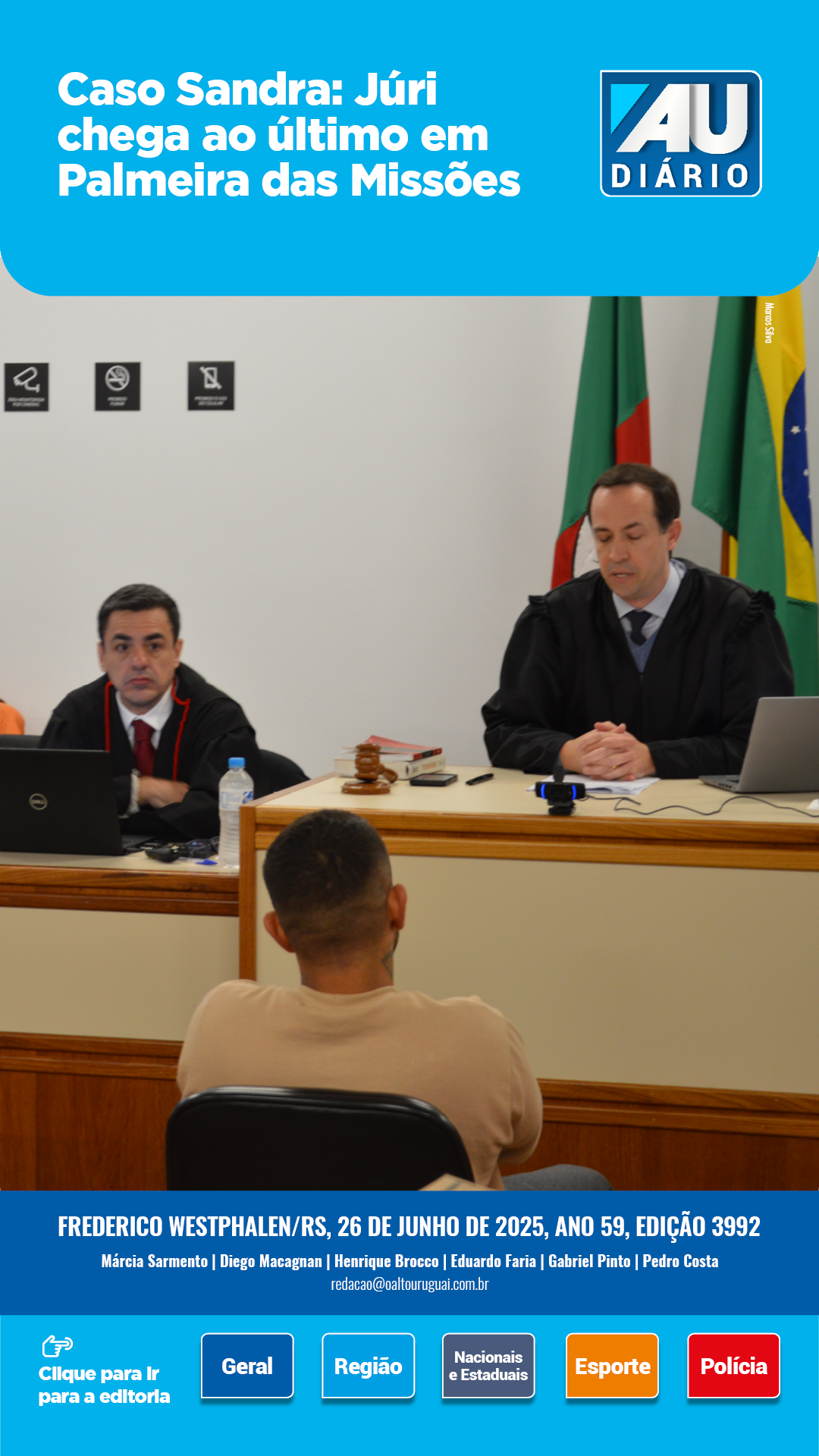 Capa Edição 3992 - Quinta