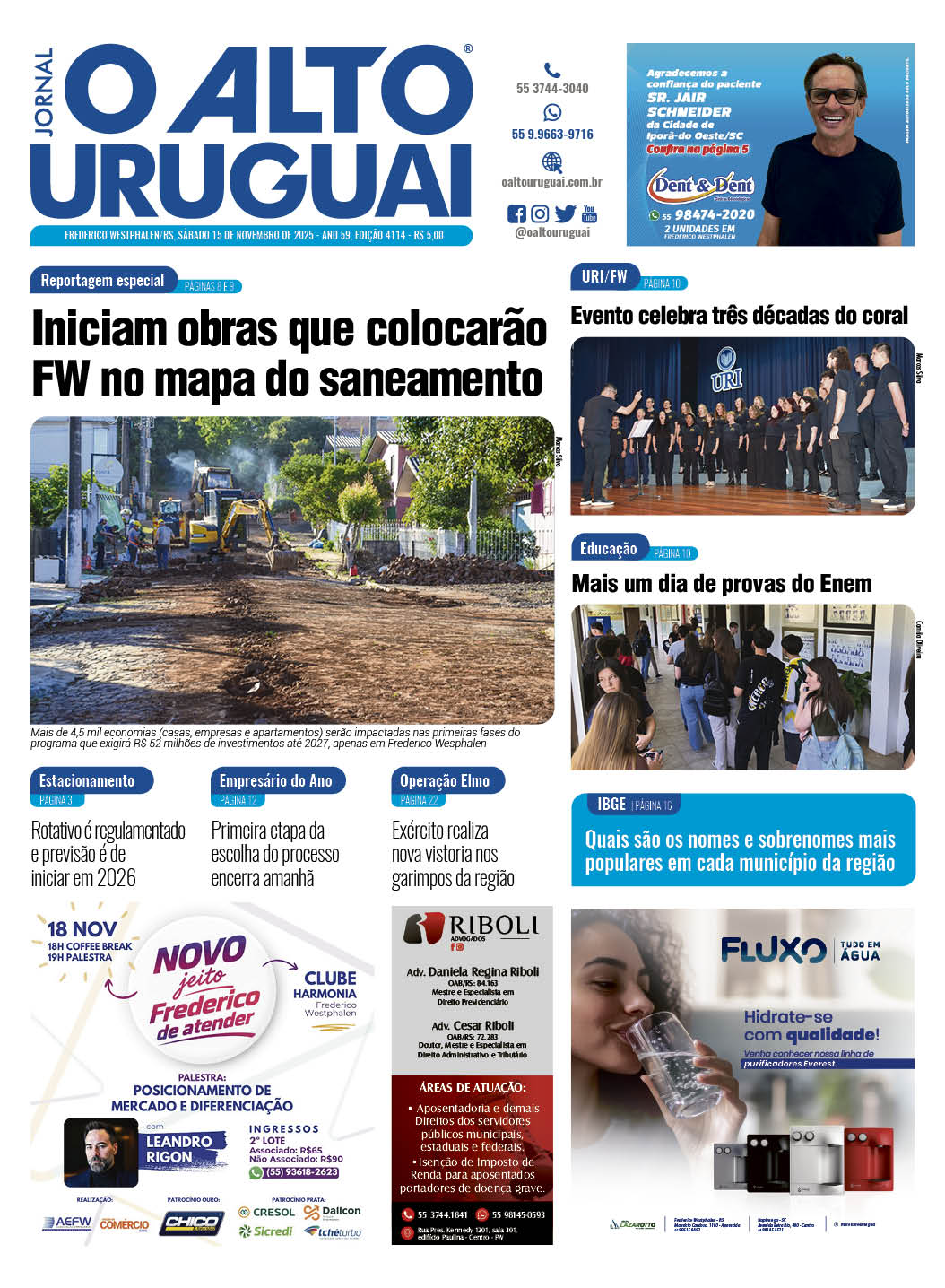 Capa Edição 4114 - Sábado