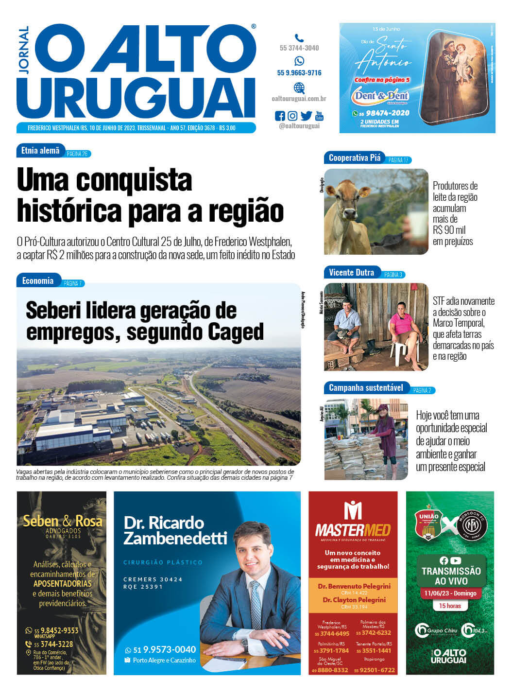 Capa Edição 3678 - Sábado