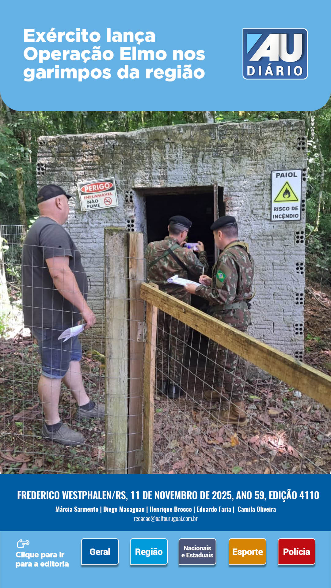 Capa Edição 4110 - Terça