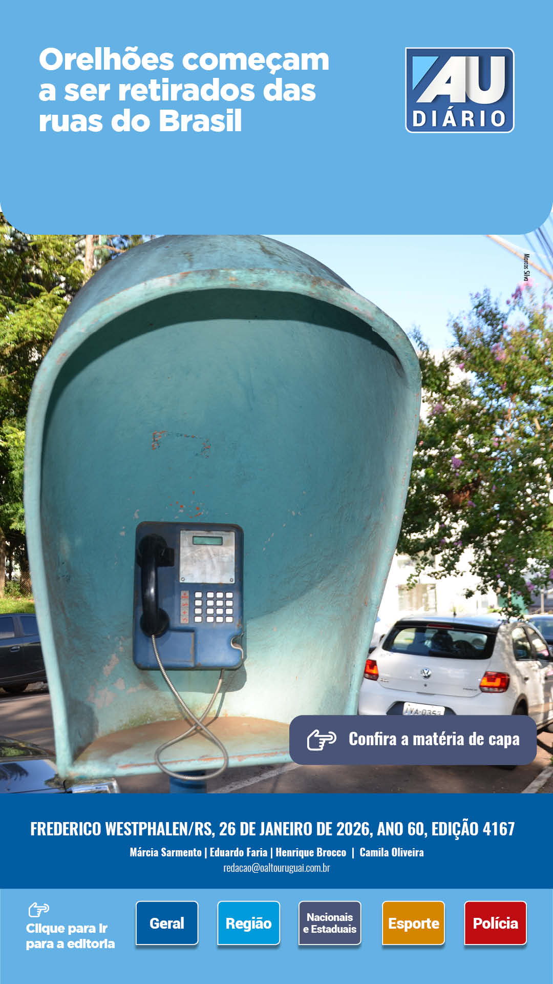 Capa Edição 4167 - Segunda