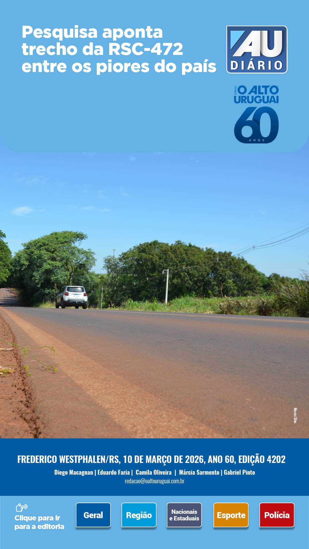 Capa Edição 4202 - Terça