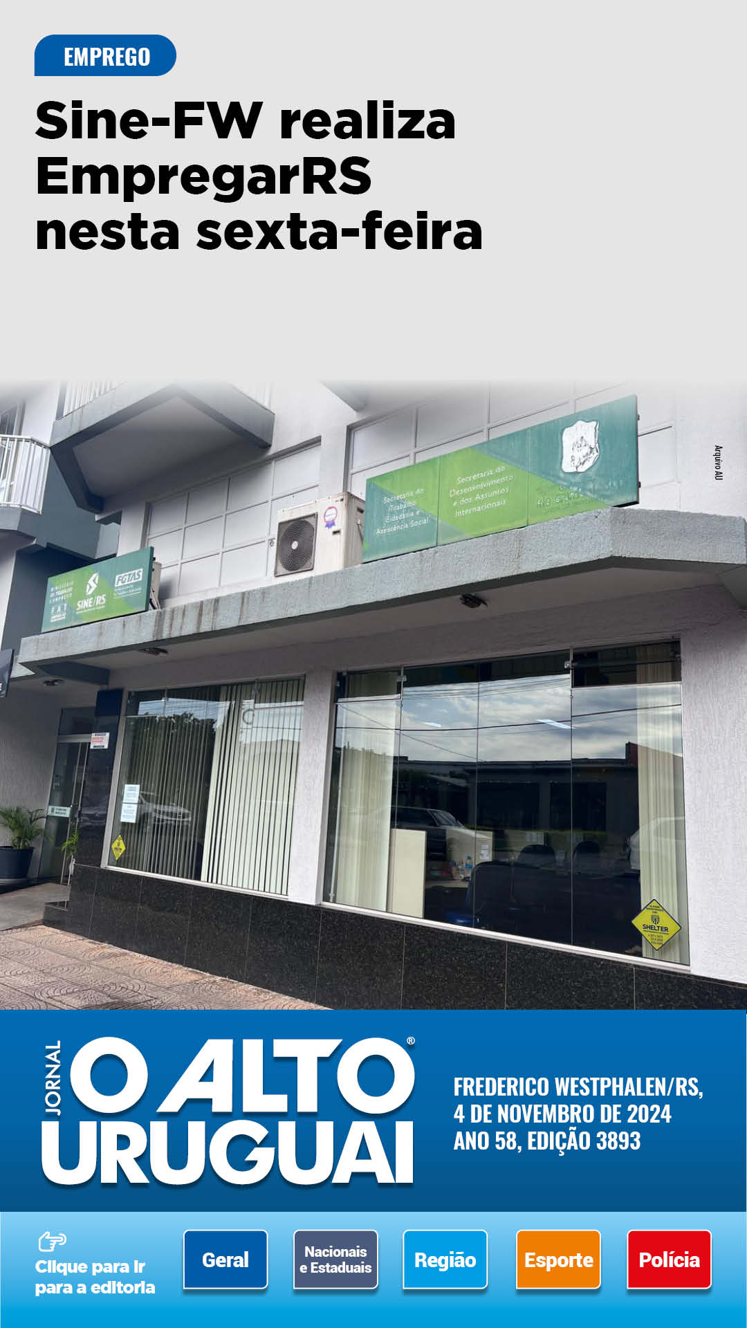 Capa Edição 3893 - Terça