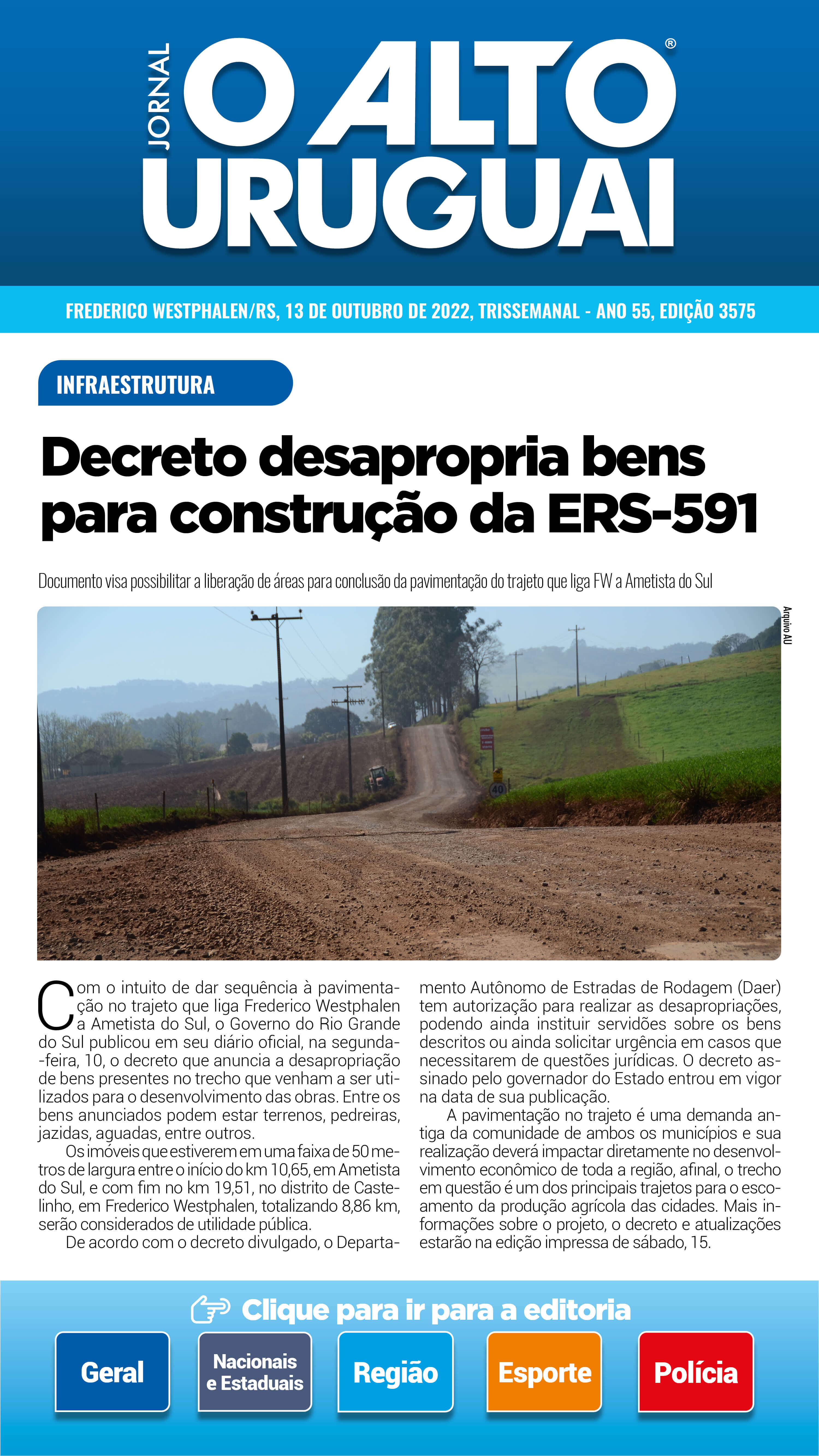 Capa Edição 3575 - Quinta