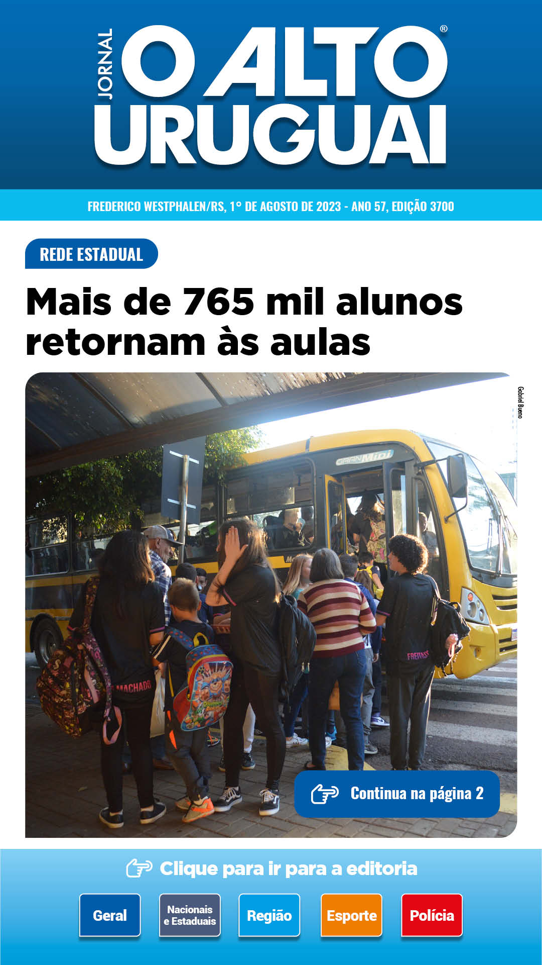 Capa Edição 3700 - Terça