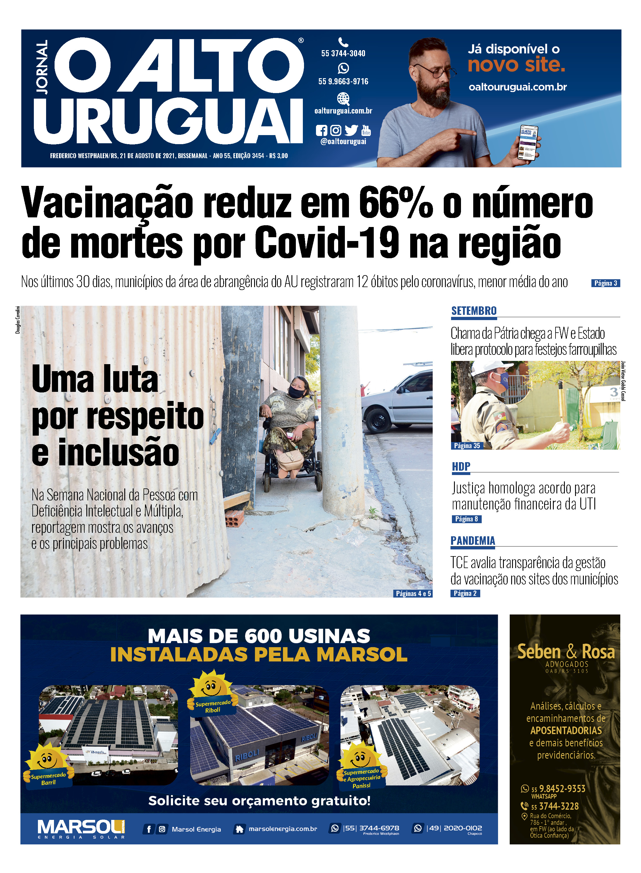 Capa Edição 3454 - Sábado