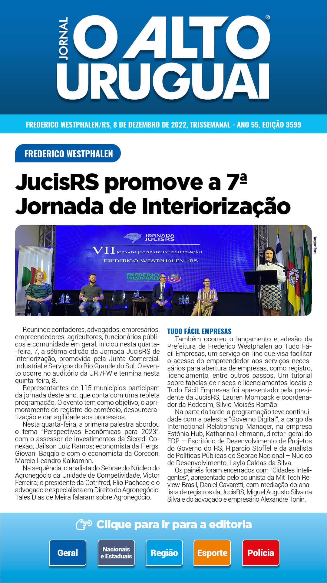 Capa Edição 3599 - Quinta