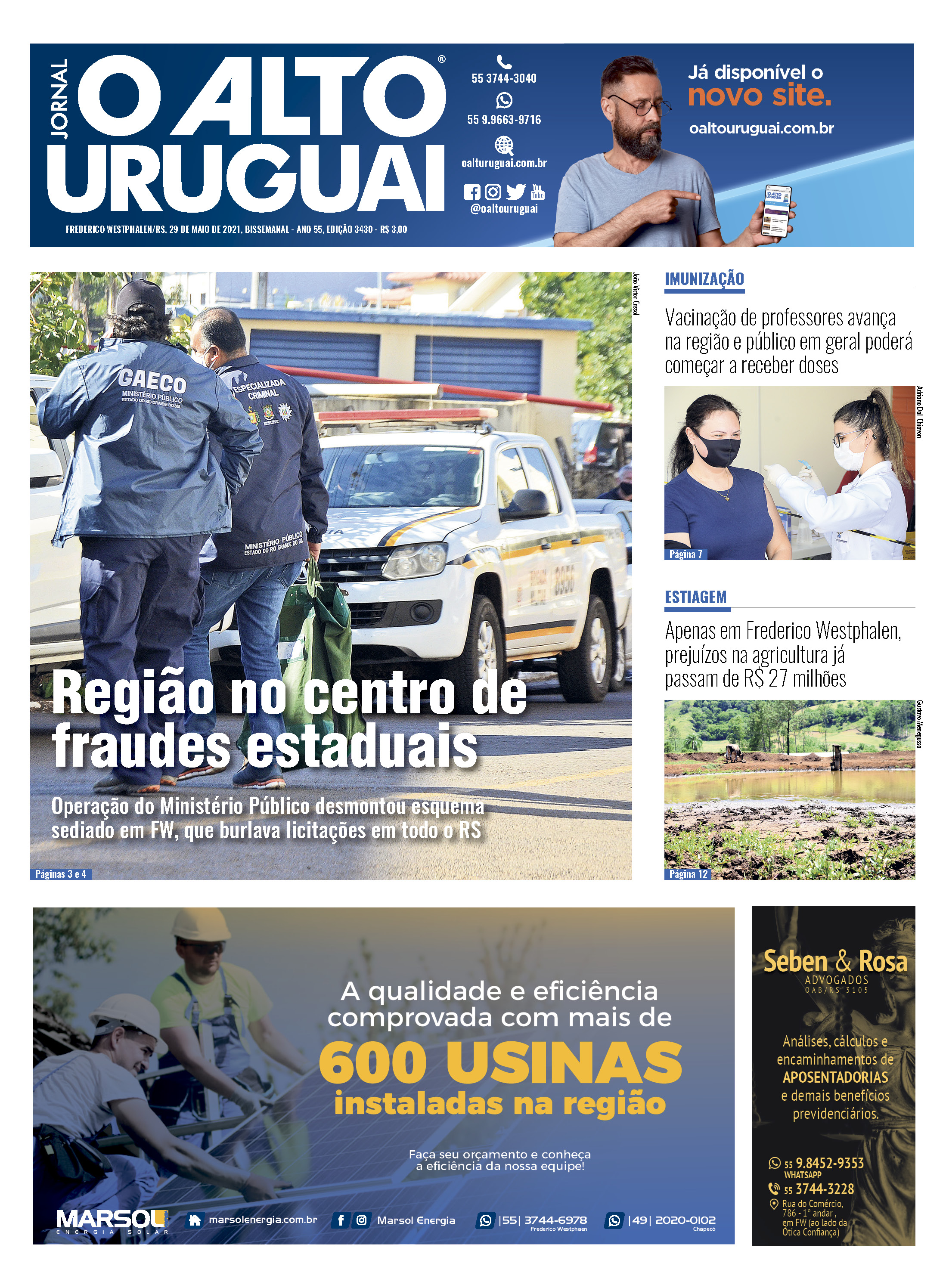 Capa Edição 3430 - Sábado
