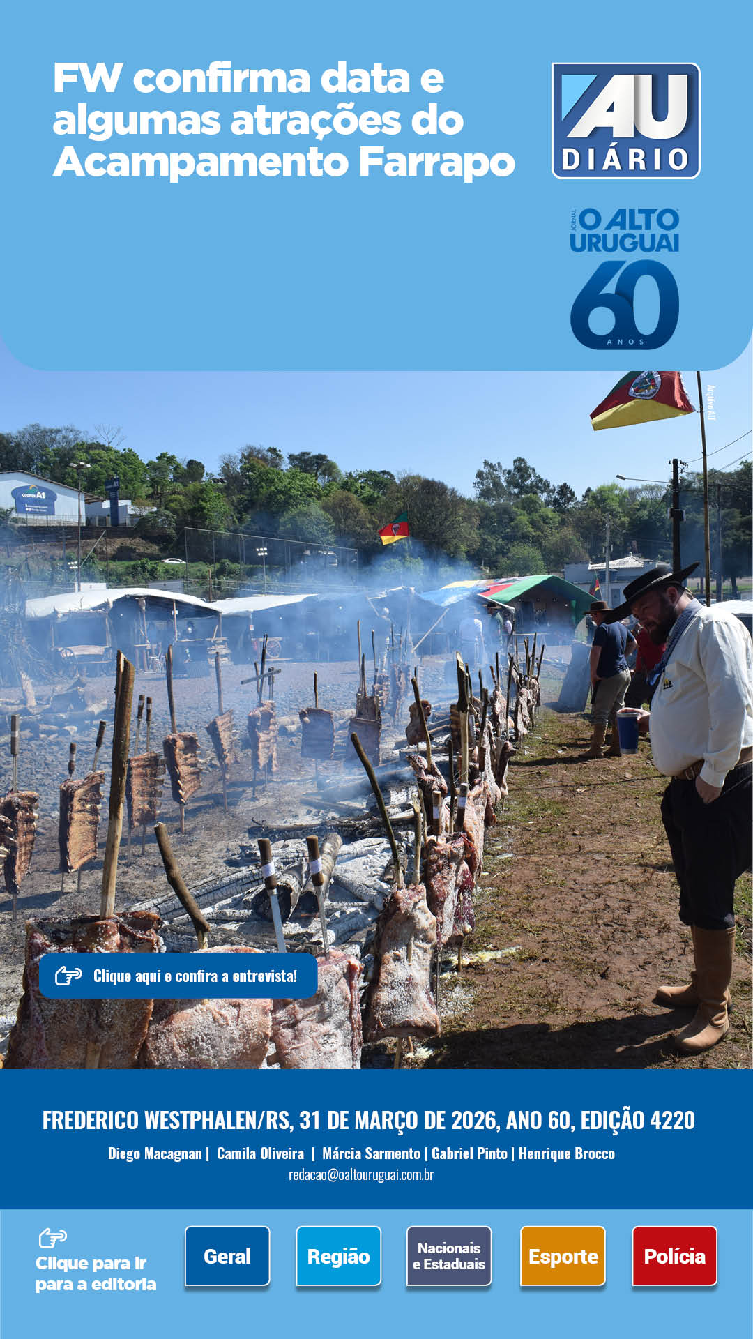 Capa Edição 4220 - Terça