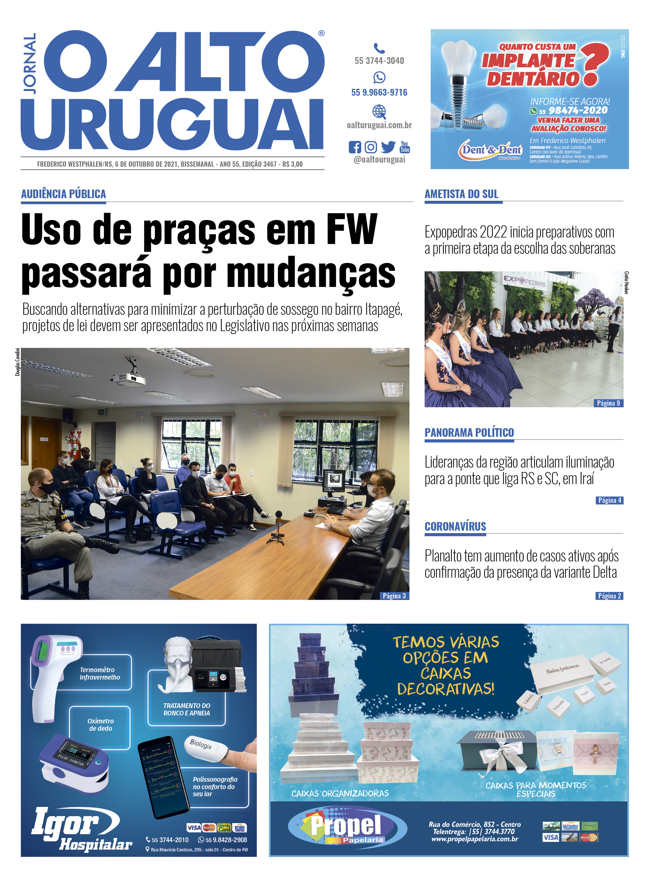 Capa Edição 3467 - Quarta