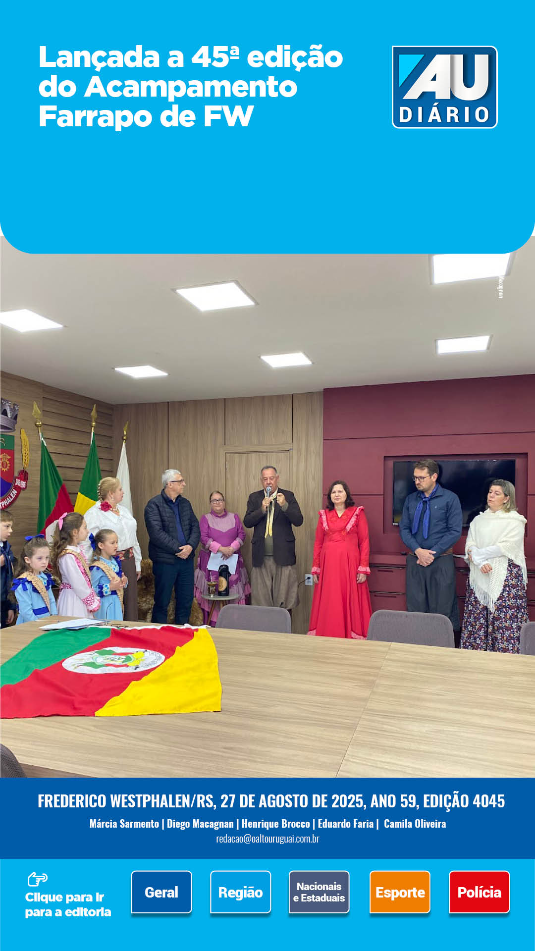 Capa Edição 4045 - Quarta