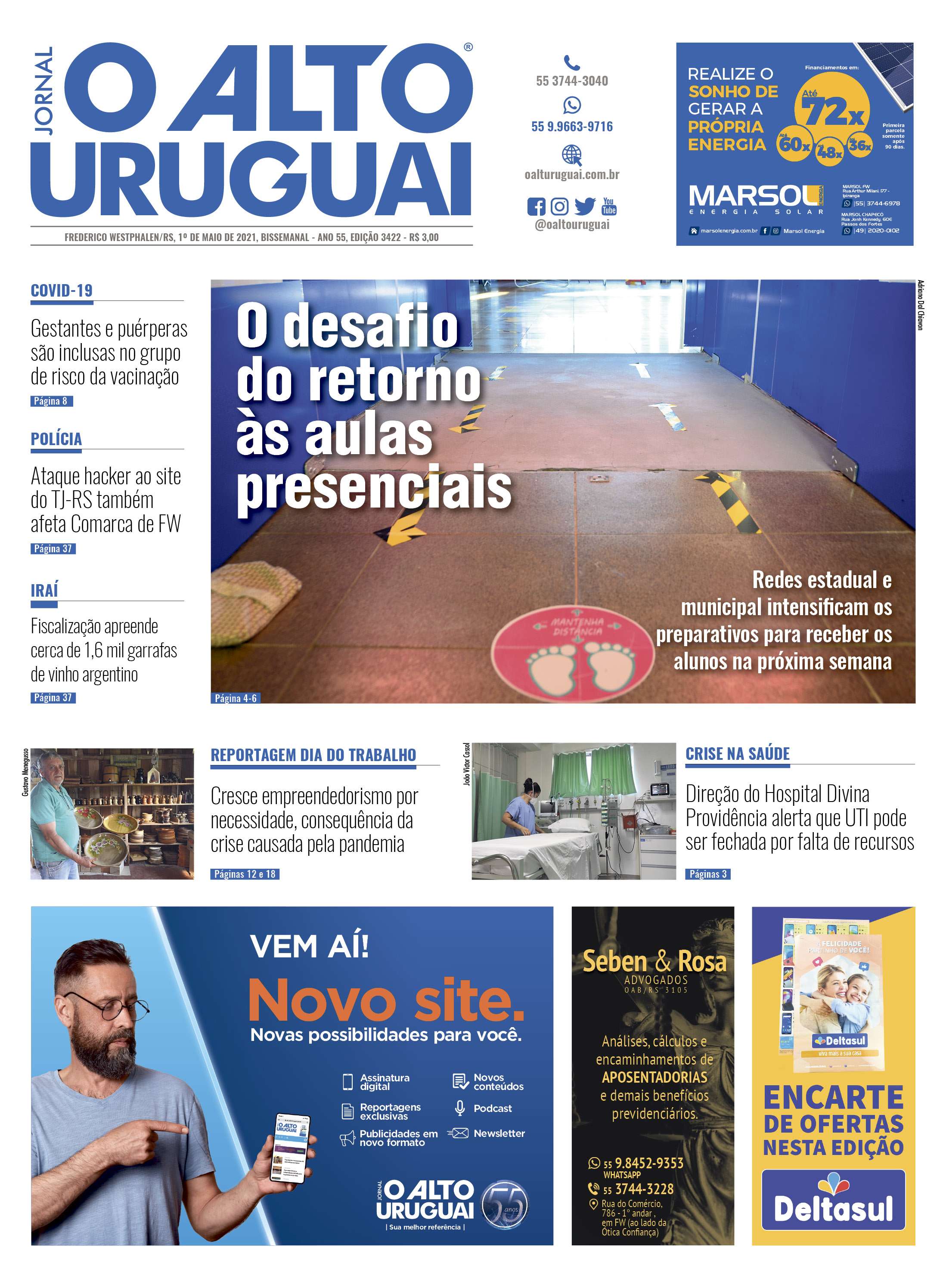 Capa Edição 3422 - Sábado