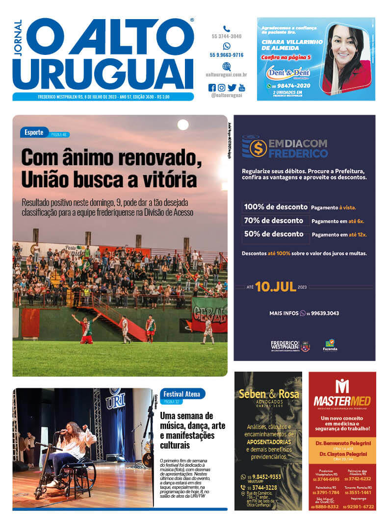 Capa Edição 3690 - Sábado