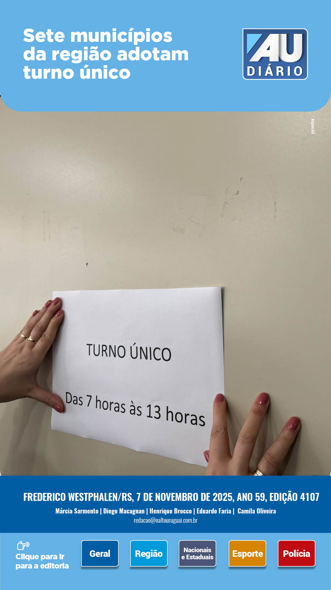 Capa Edição 4107 - Sexta