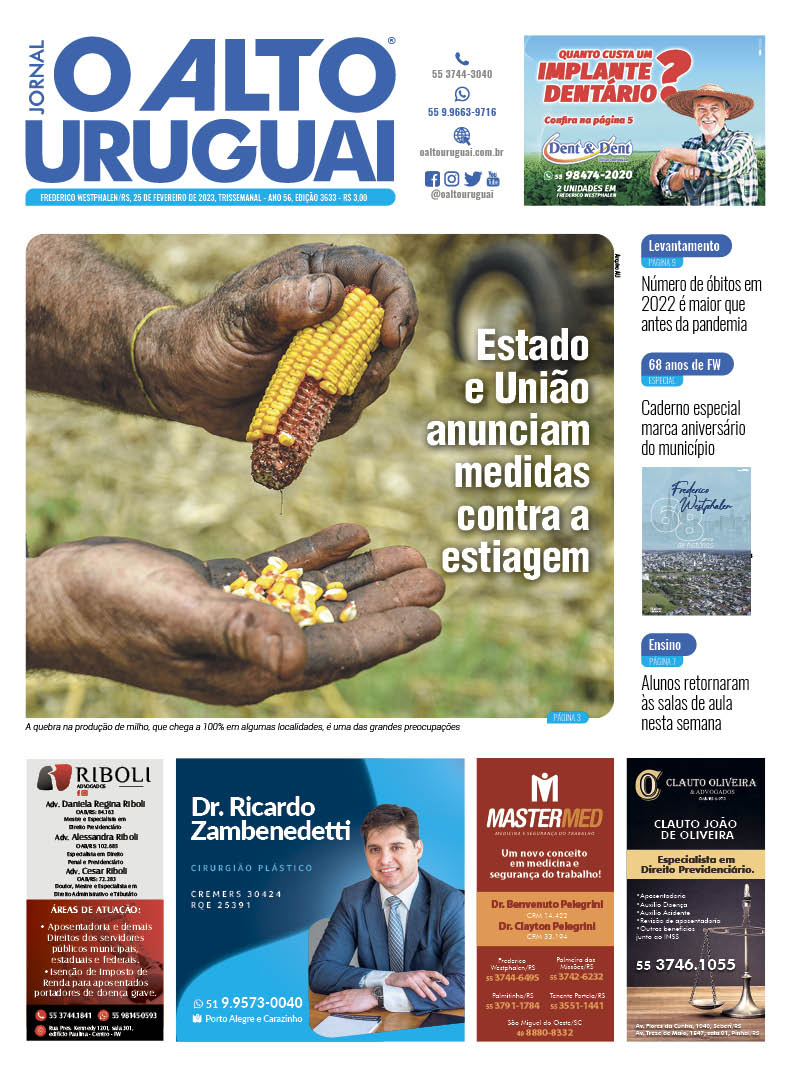 Capa Edição 3633 - Sábado