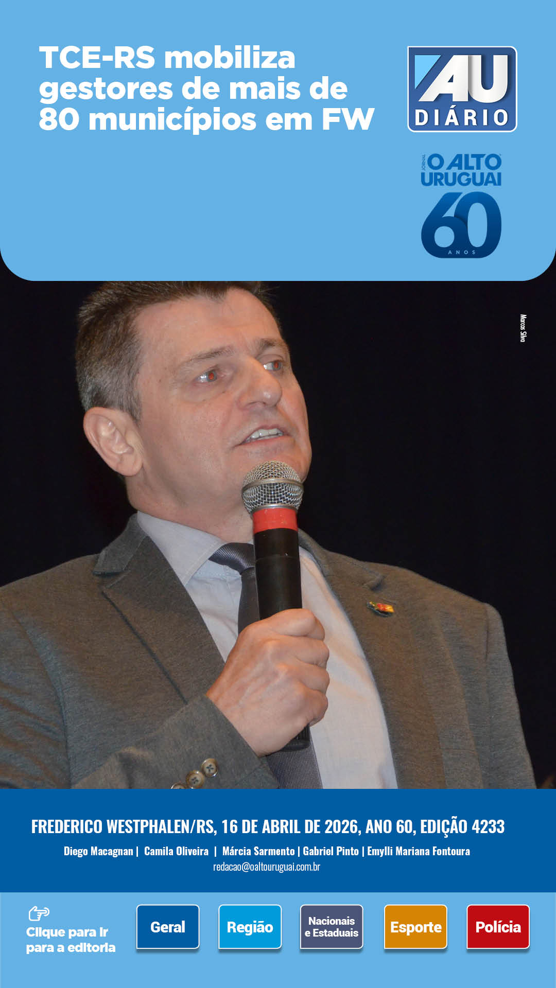 Capa Edição 4233 - Quinta