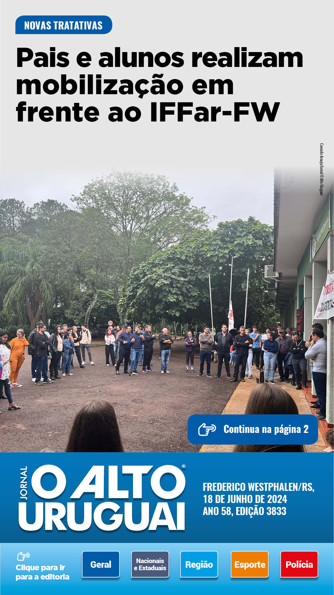 Capa Edição 3833 - Terça