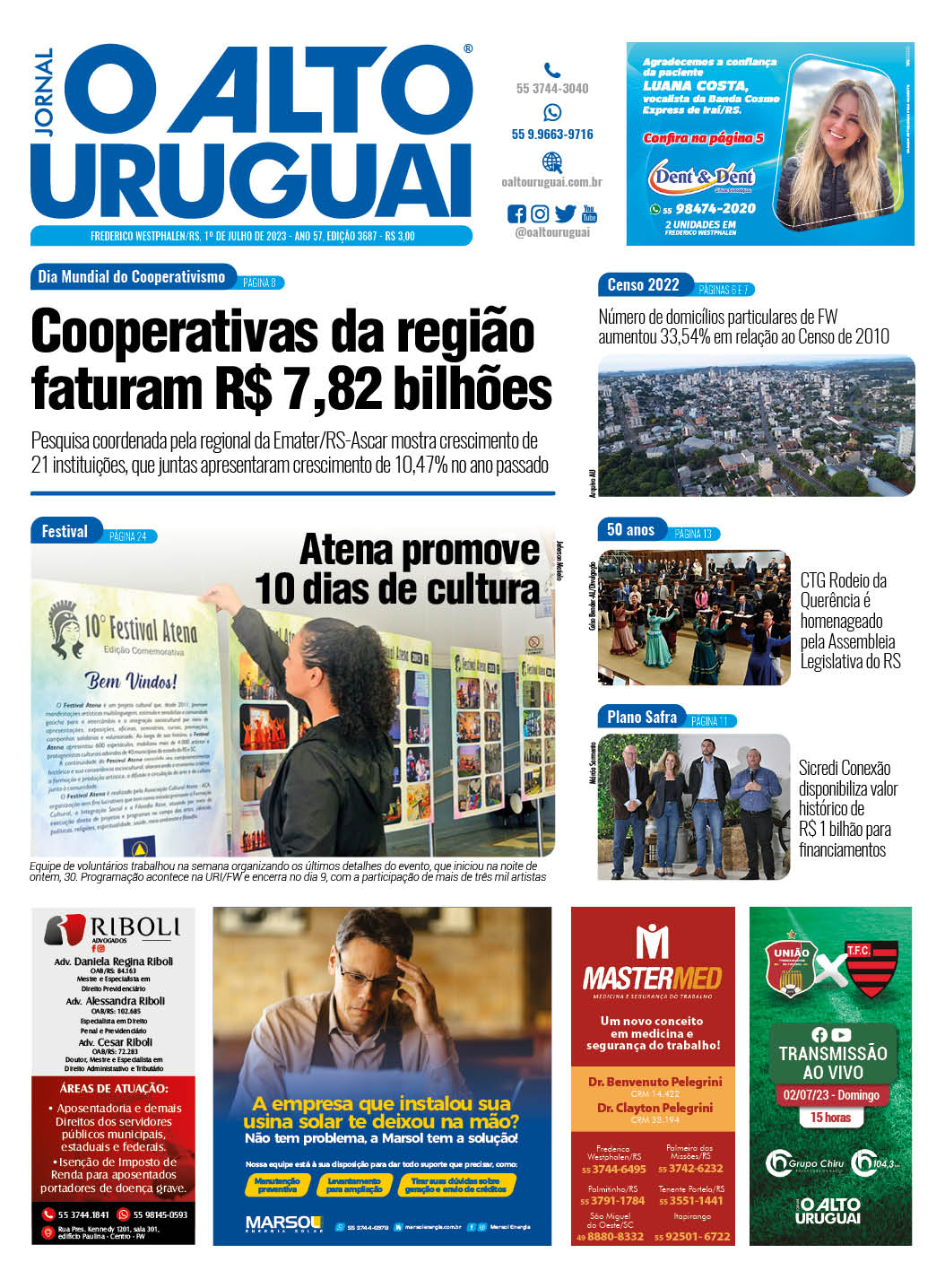 Capa Edição 3687 - Sábado