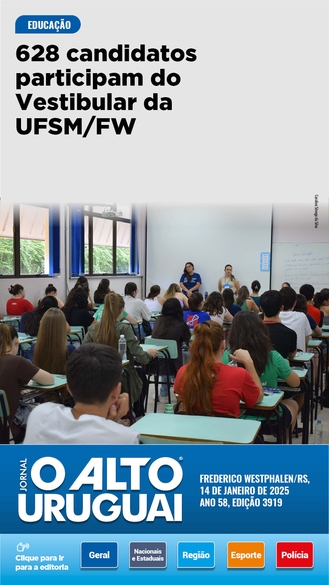 Capa Edição 3919 - Terça