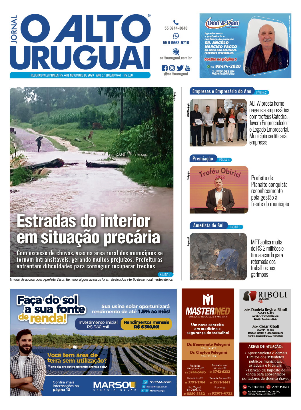 Capa Edição 3741 - Sábado