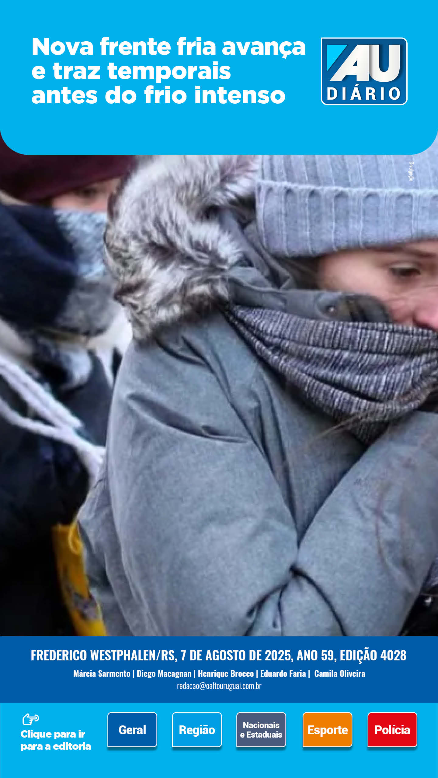 Capa Edição 4028 - Quinta