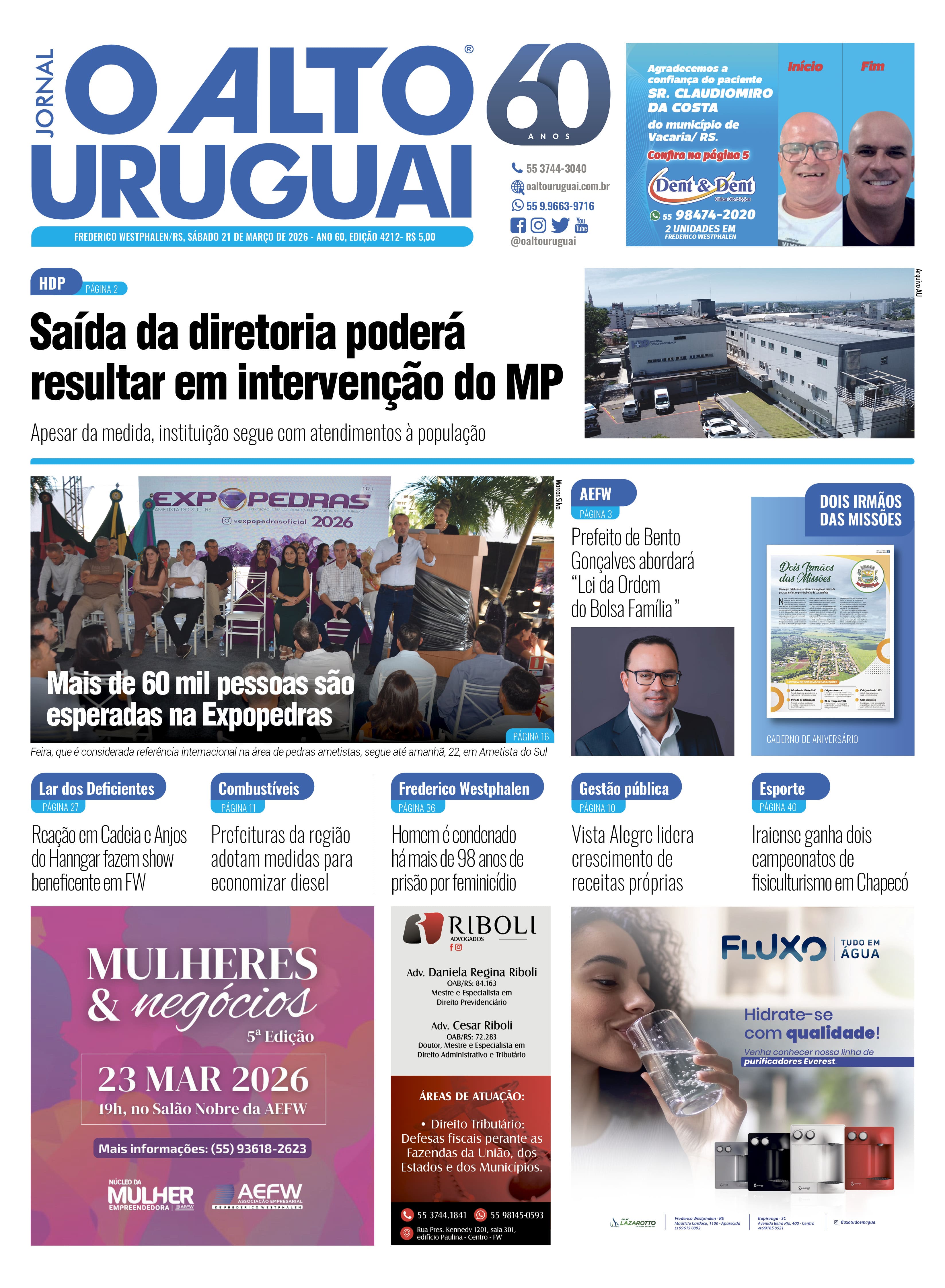 Capa Edição 4212 - Sábado