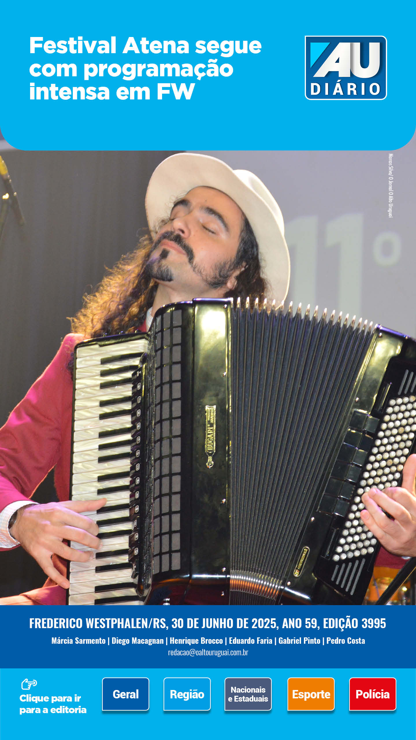 Capa Edição 3995 - Segunda