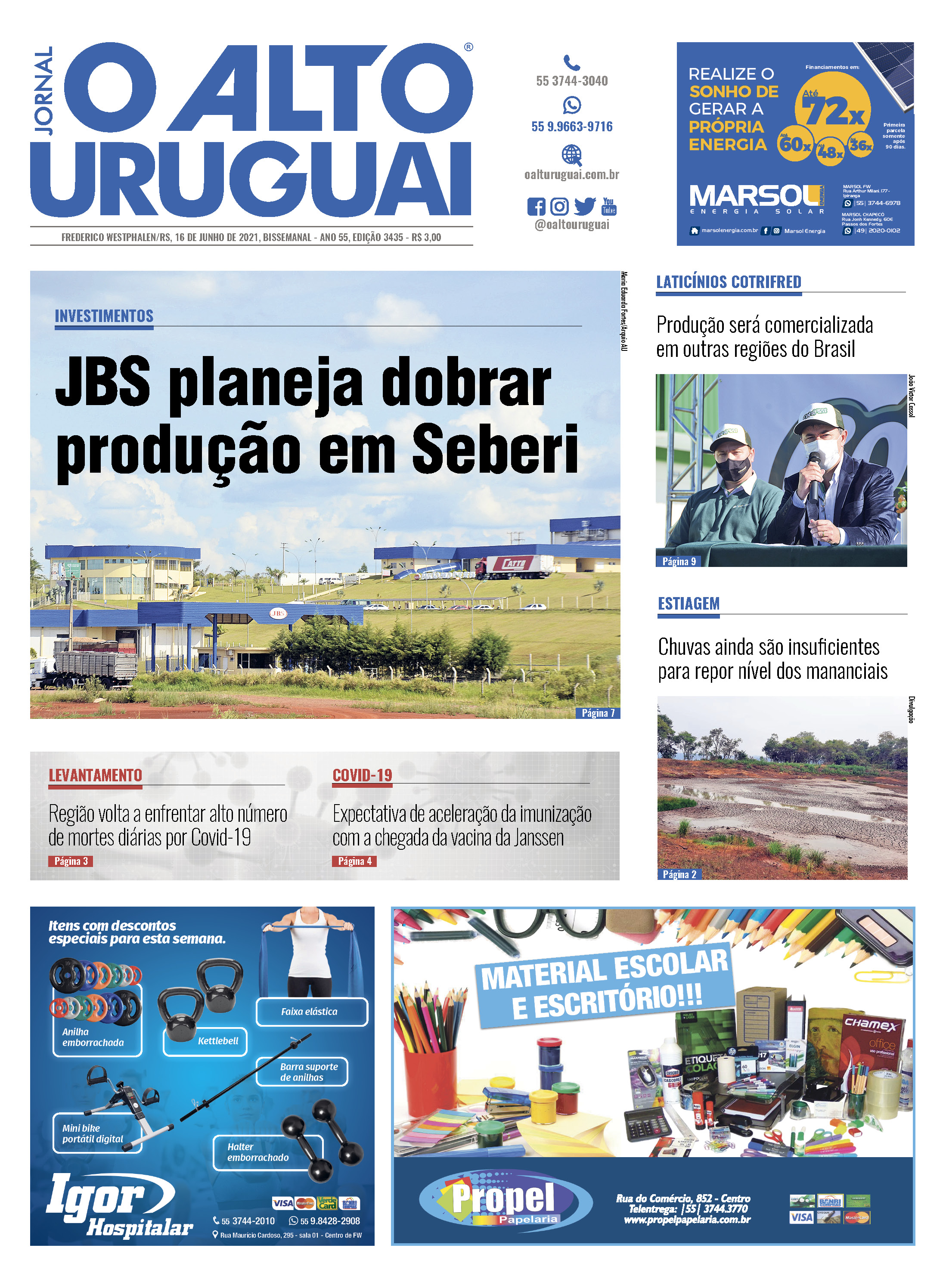 Capa Edição 3435 - Quarta