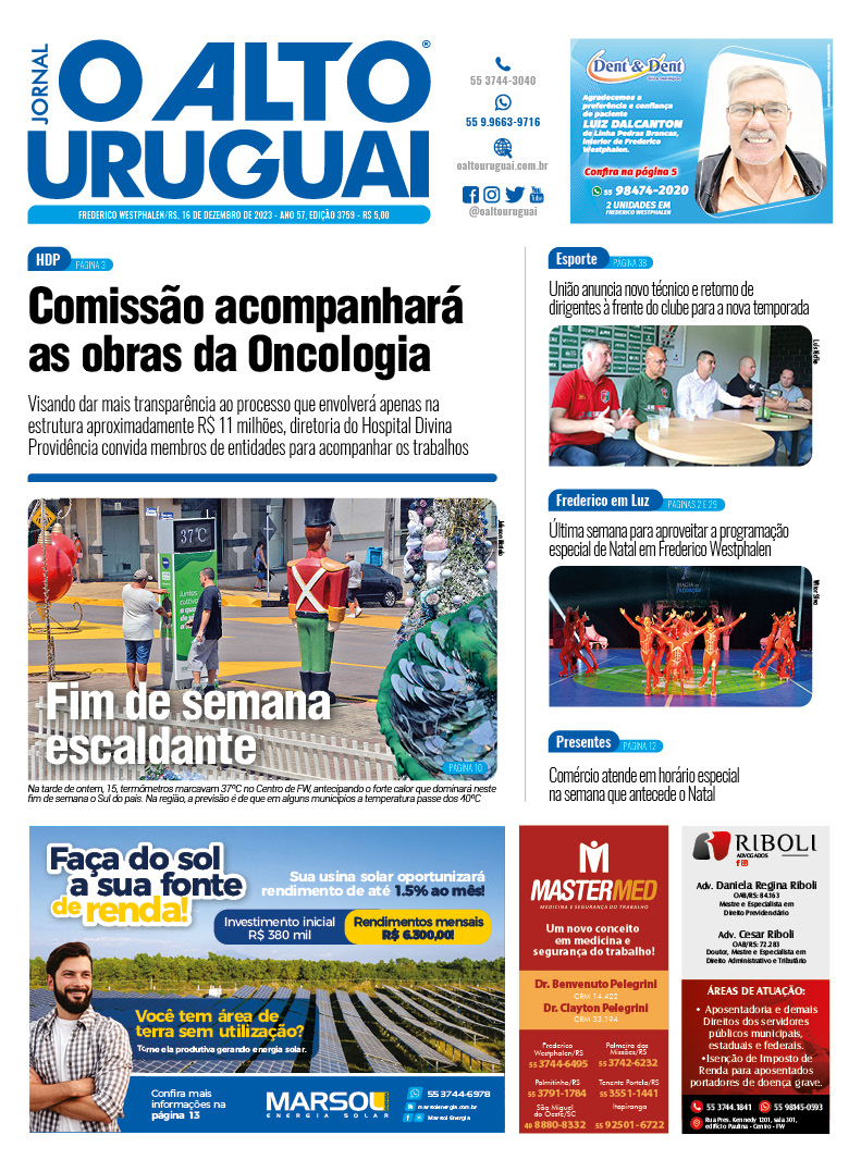 Capa Edição 3759 - Sábado