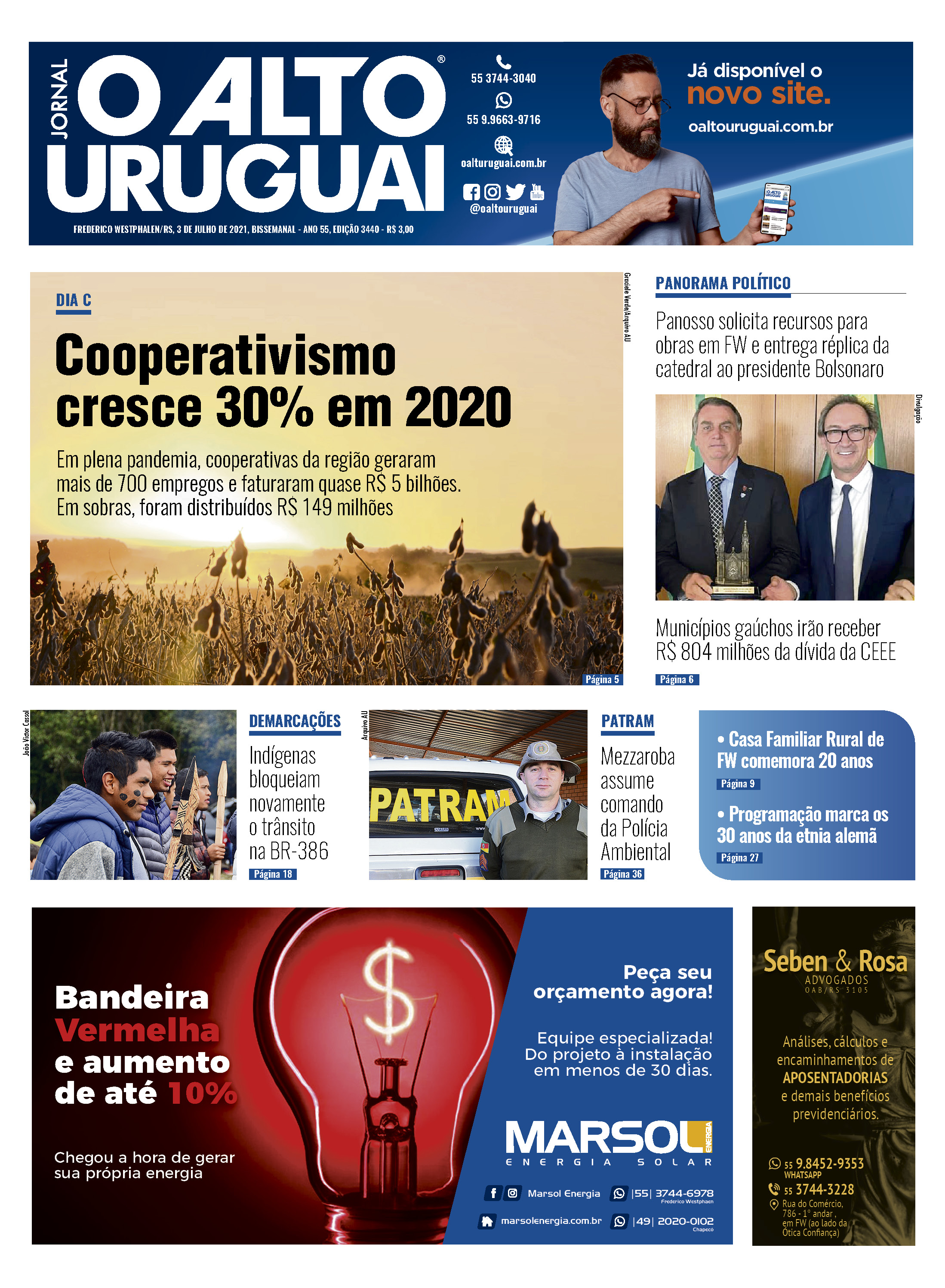 Capa Edição 3440 - Sábado