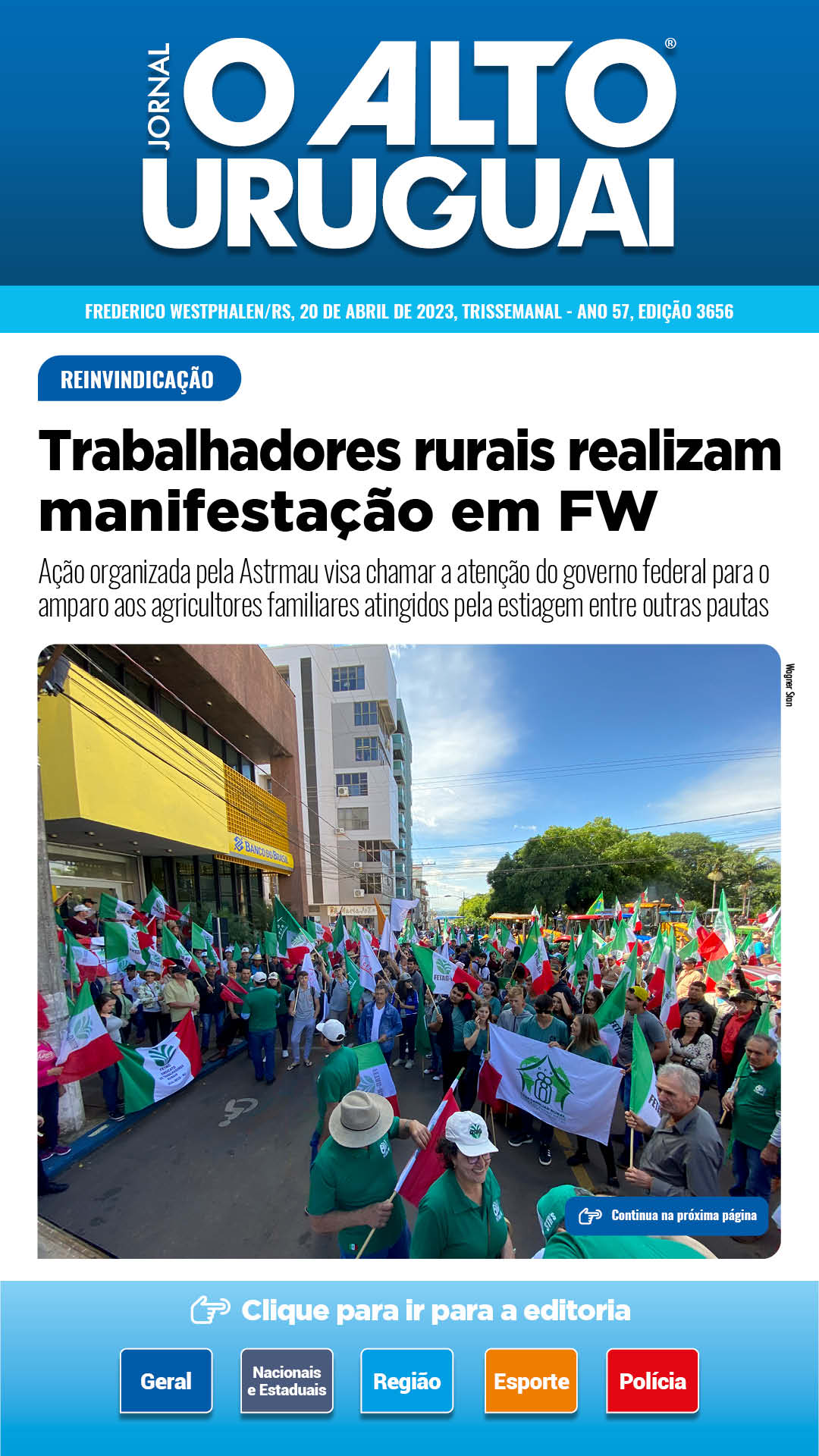 Capa Edição 3656 - Quinta