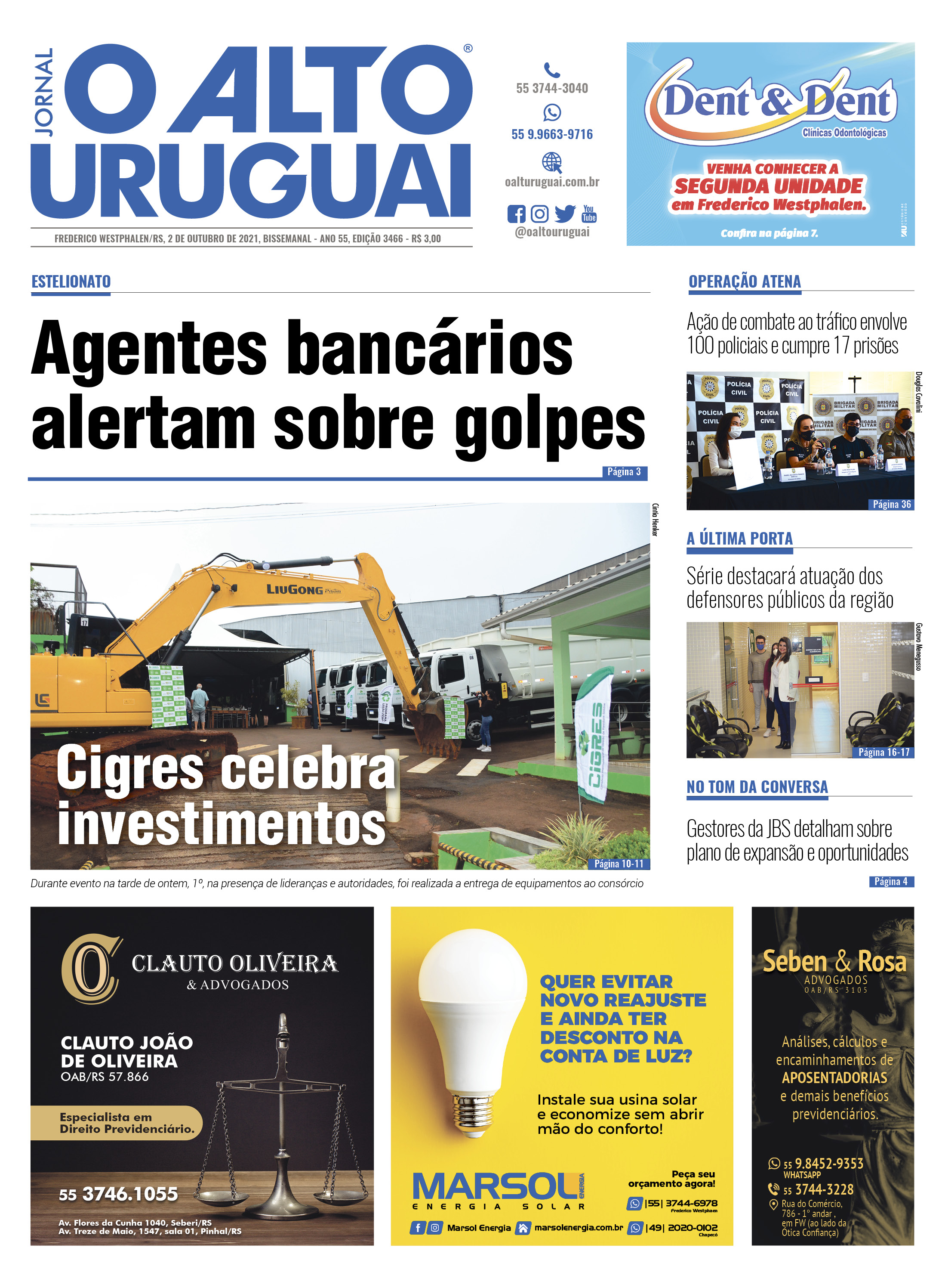 Capa Edição 3466 - Sábado