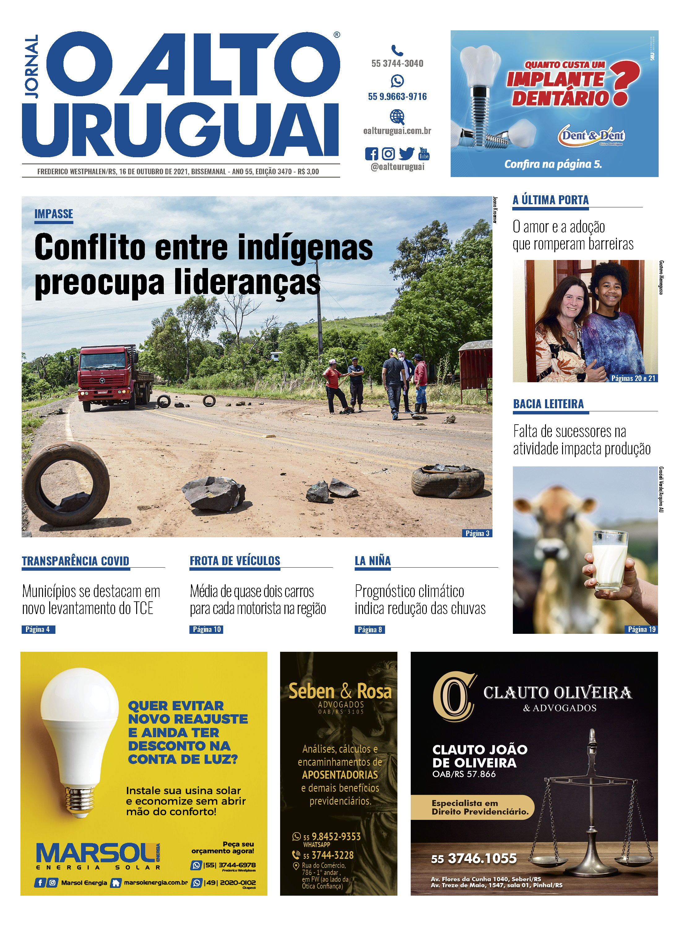 Capa Edição 3470 - Sábado