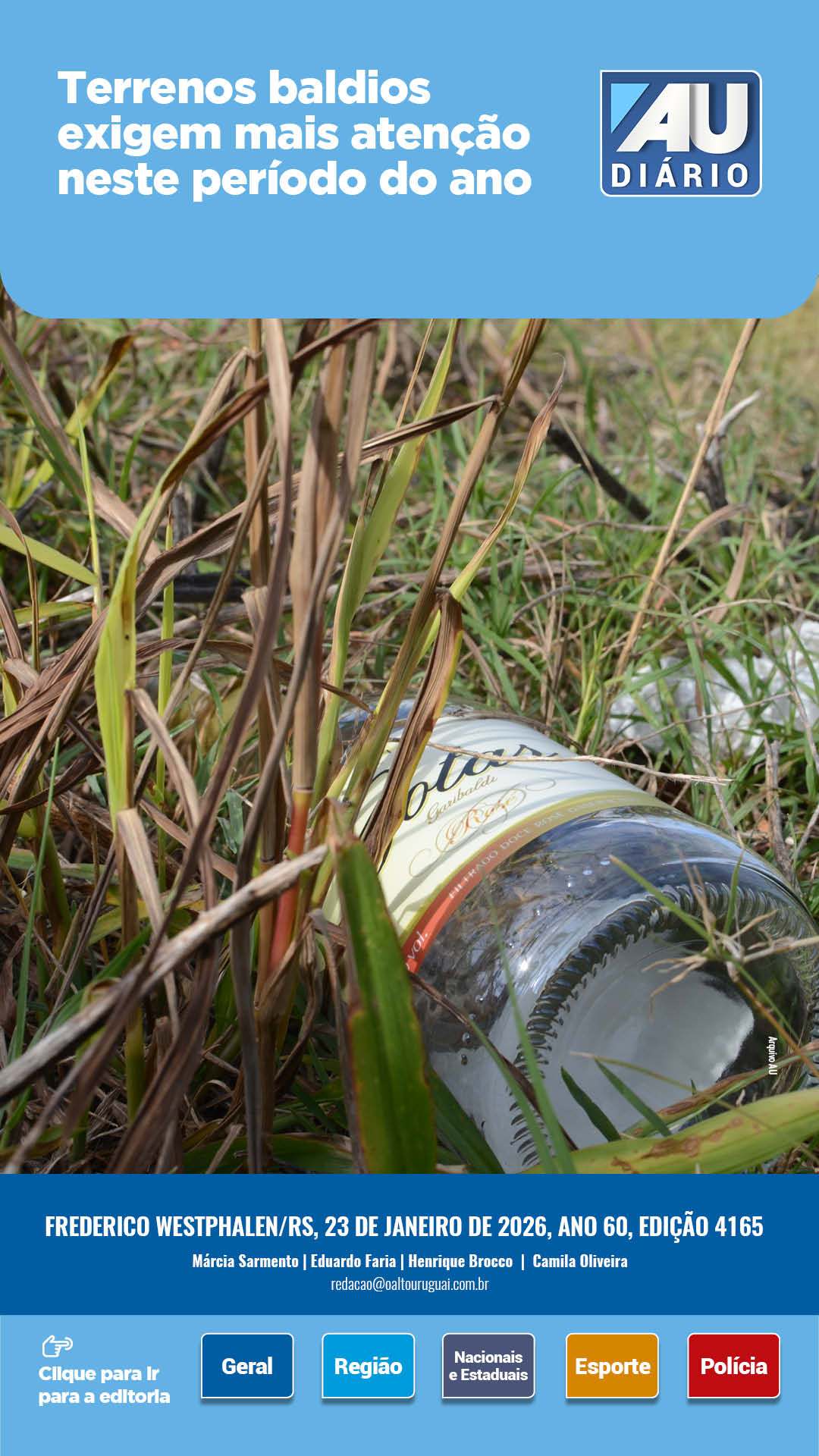 Capa Edição 4165 - Sexta