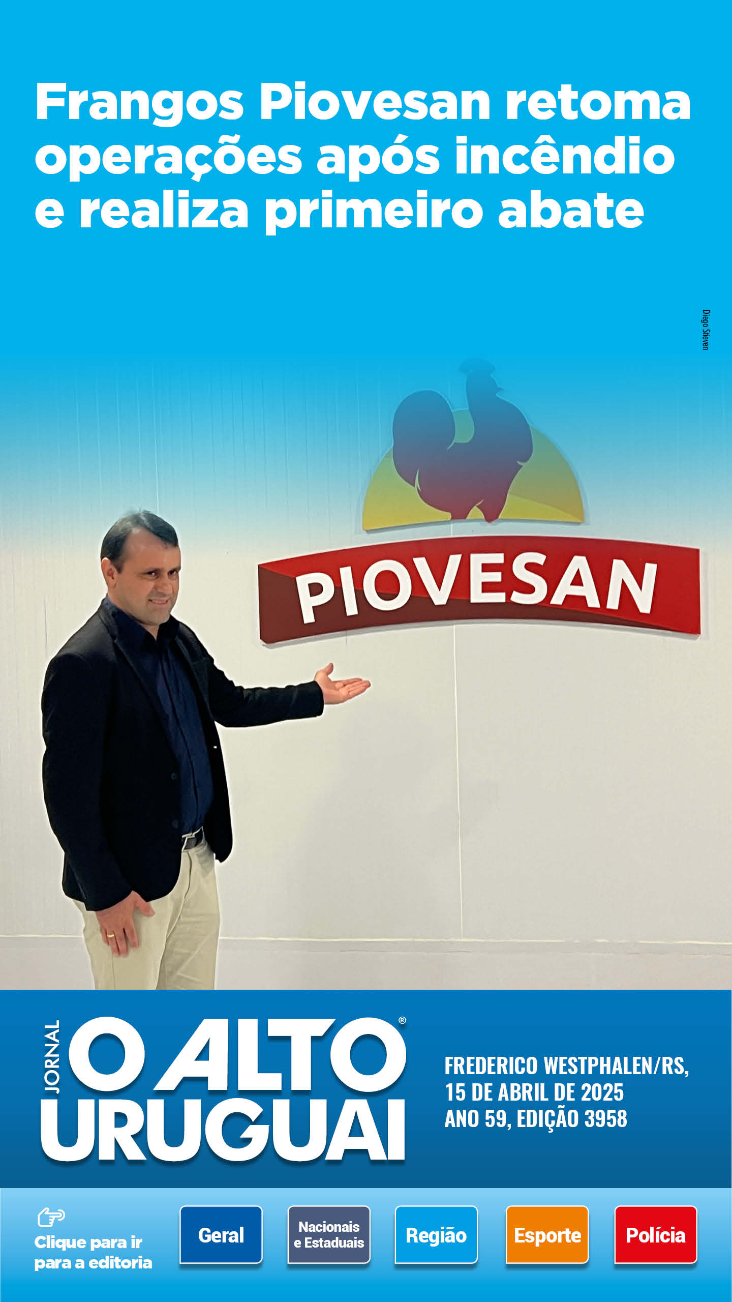 Capa Edição 3958 - Terça