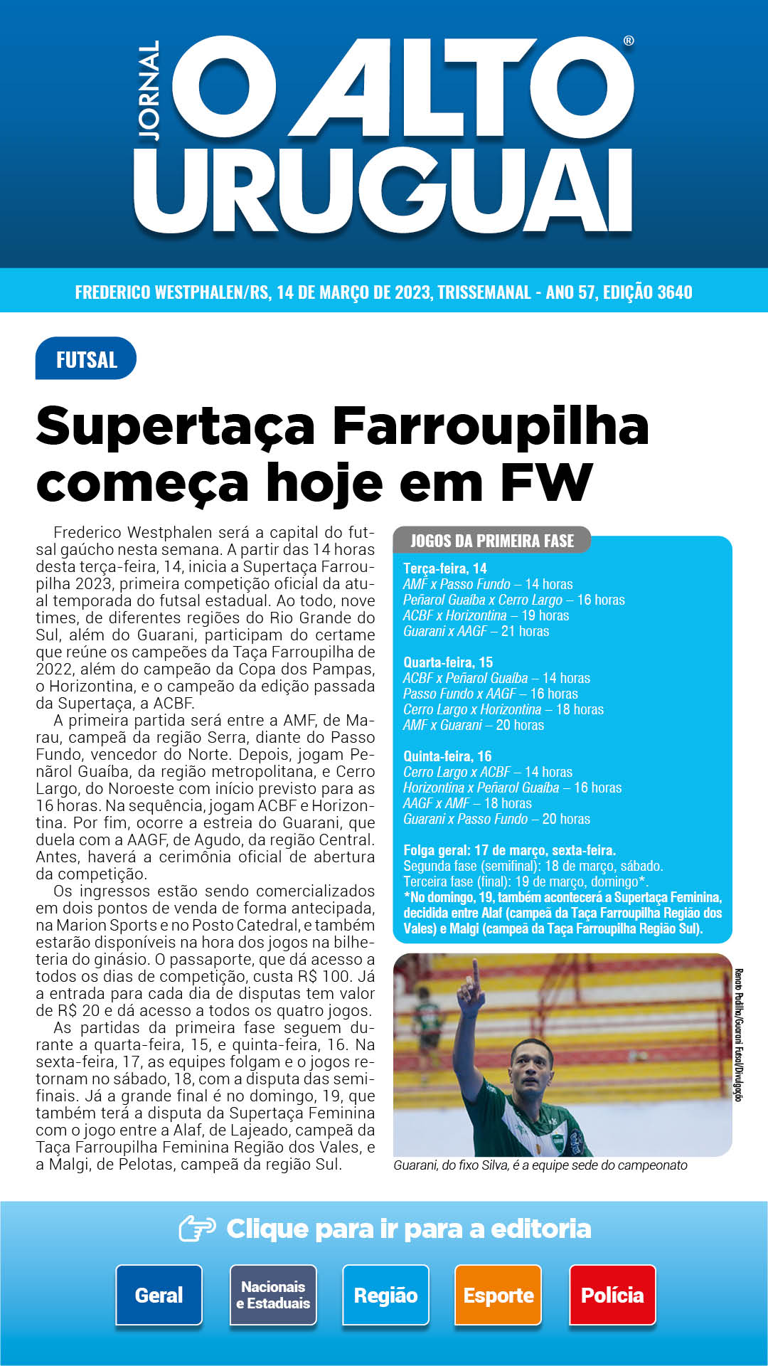 Capa Edição 3640 - Terça