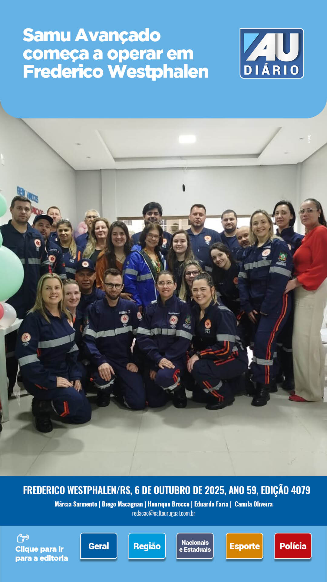 Capa Edição 4079 - Segunda