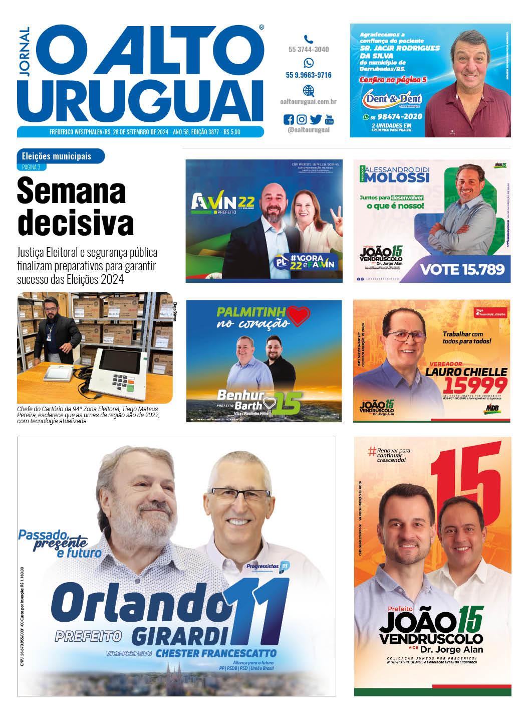 Capa Edição 3877 - Sábado