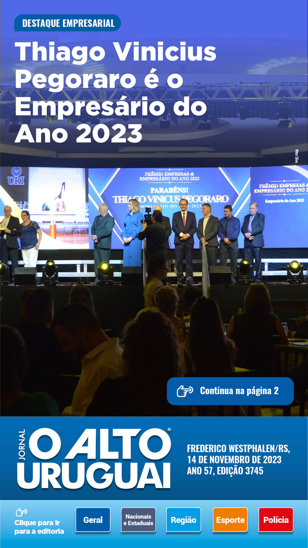 Capa Edição 3745 - Terça