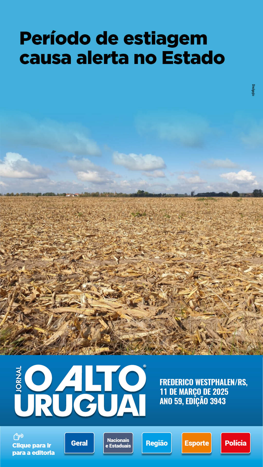 Capa Edição 3943 - Terça