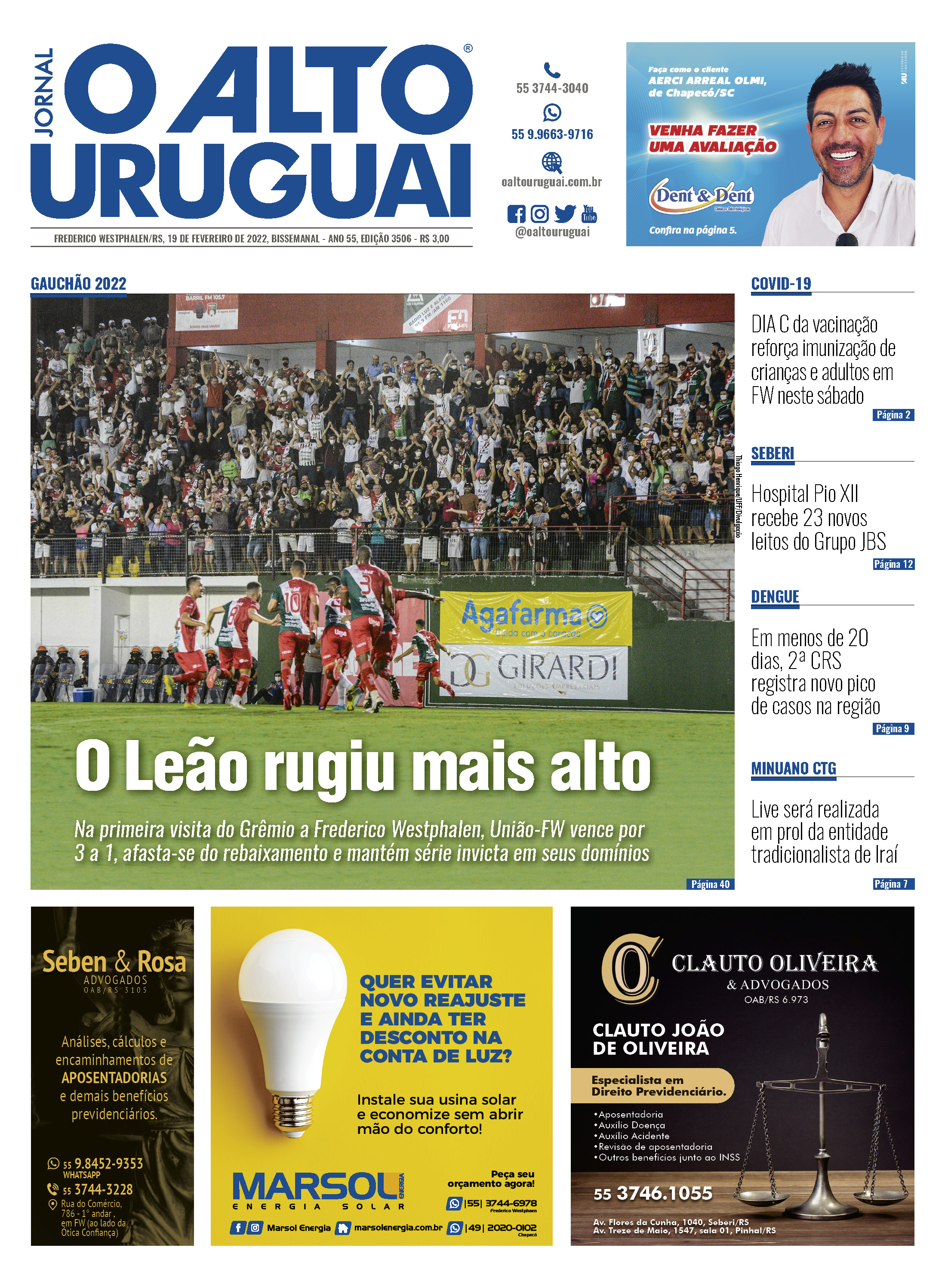 Capa Edição 3506 - Sábado