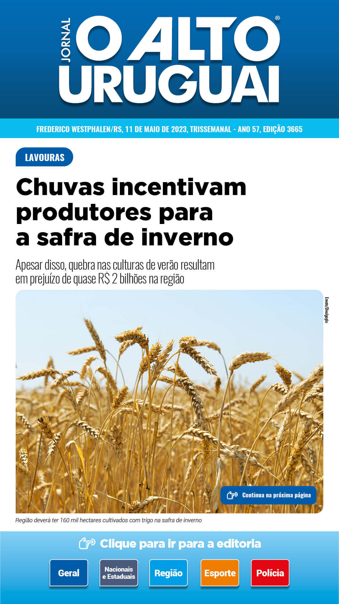 Capa Edição 3665 - Quinta