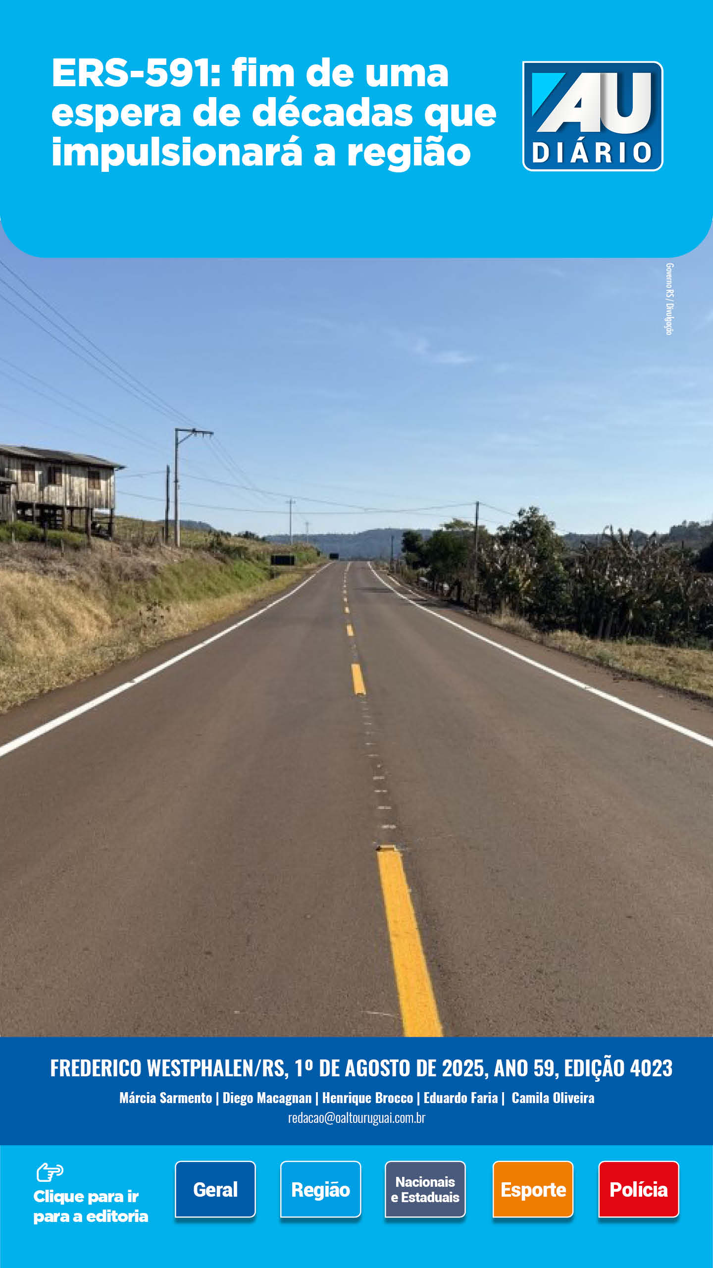 Capa Edição 4023 - Sexta