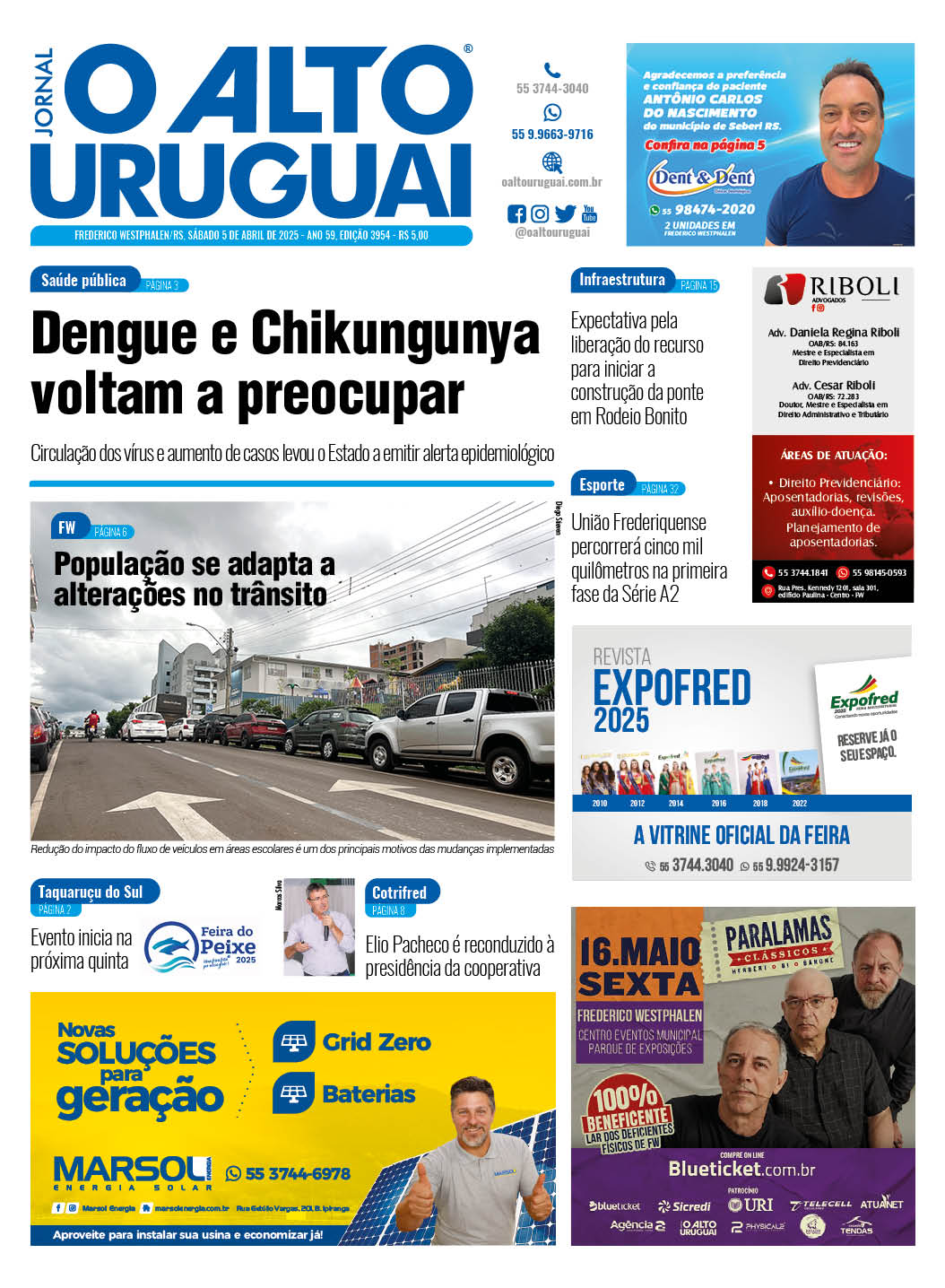 Capa Edição 3954 - Sábado