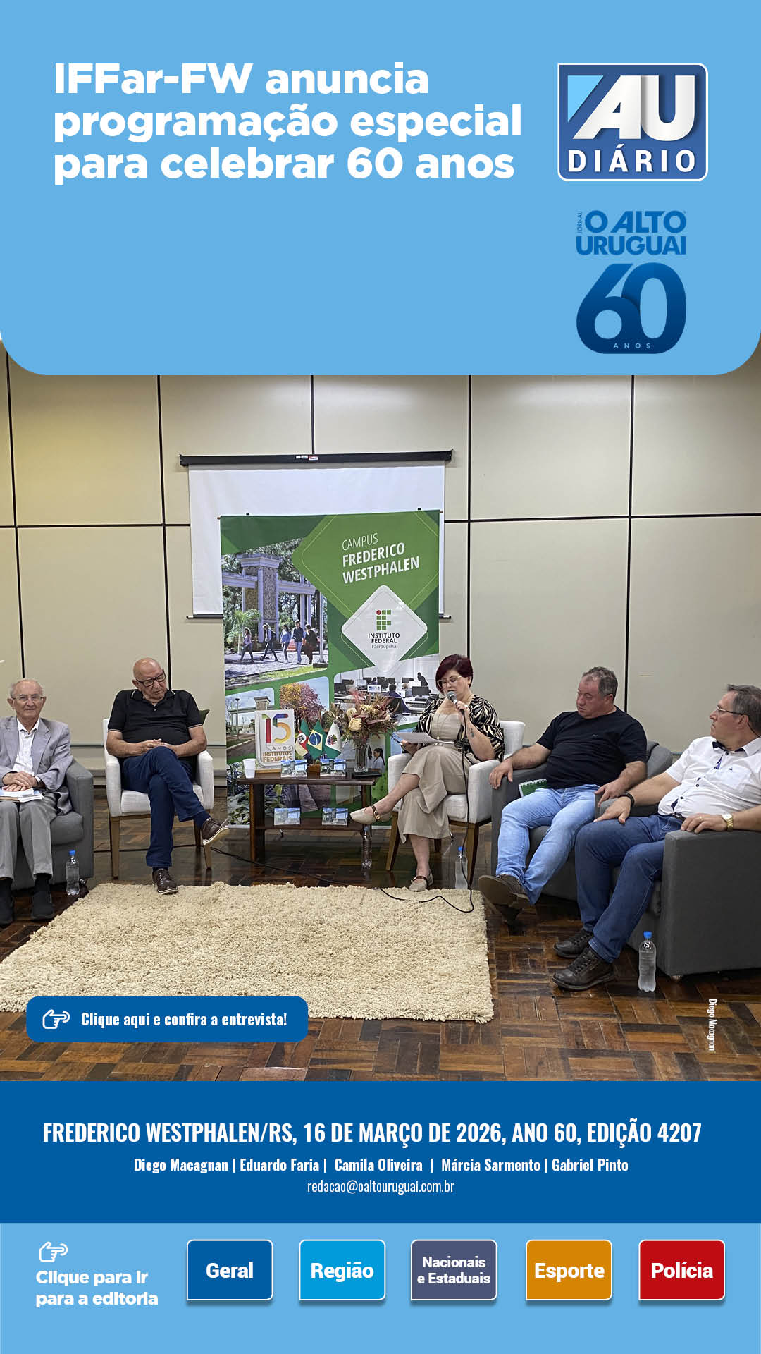 Capa Edição 4207 - Segunda