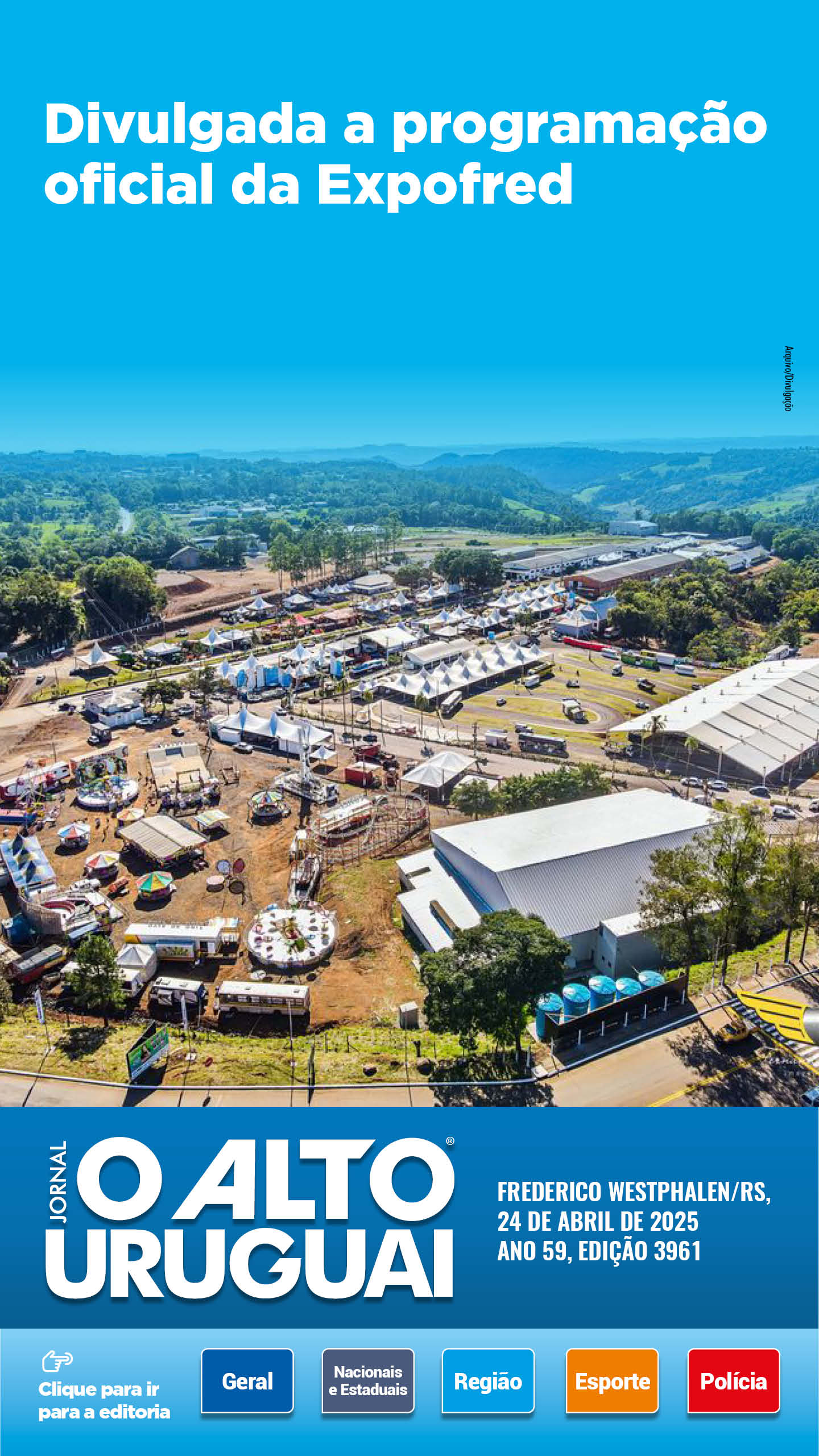 Capa Edição 3961 - Quinta