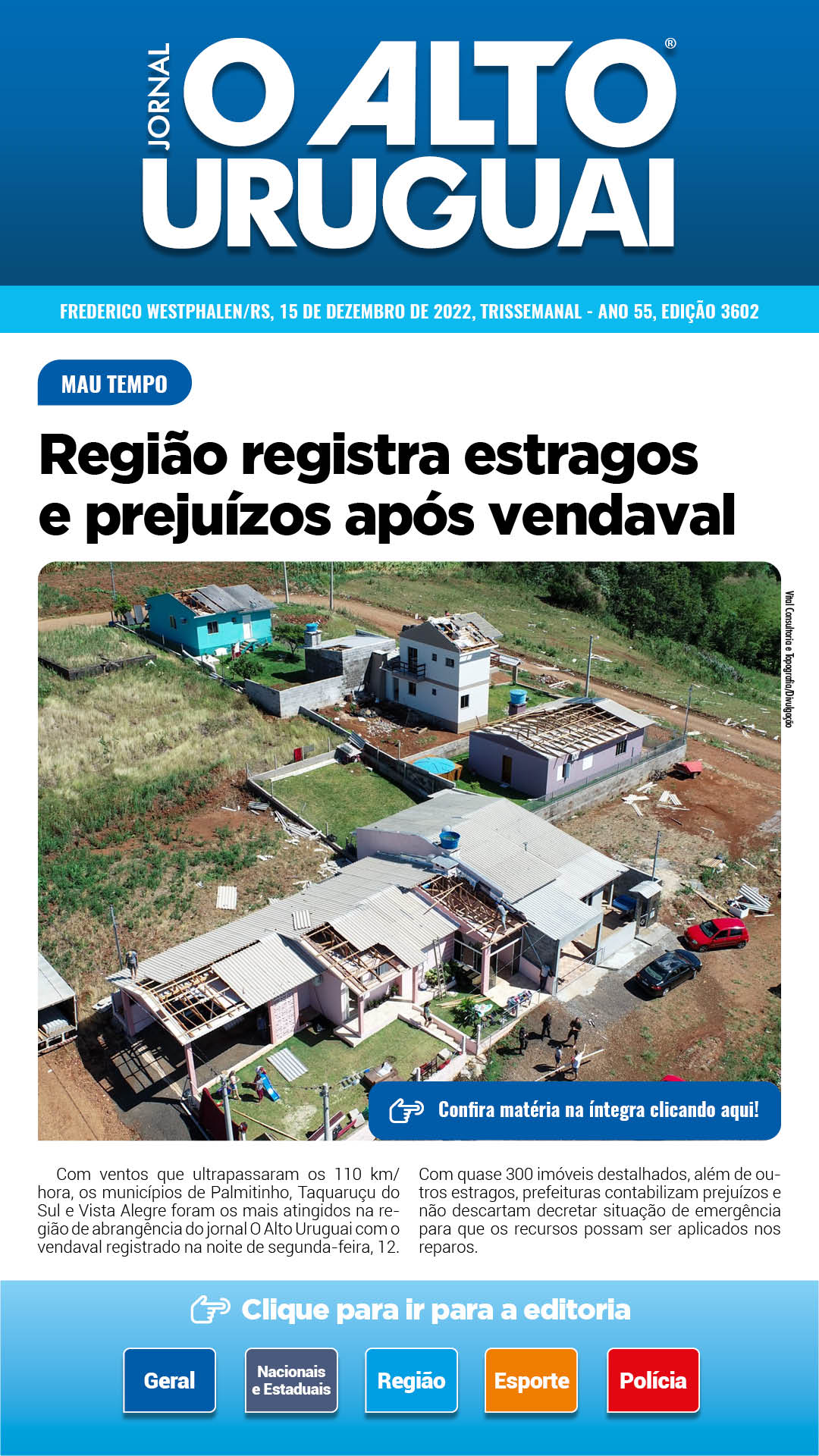 Capa Edição 3602 - Quinta