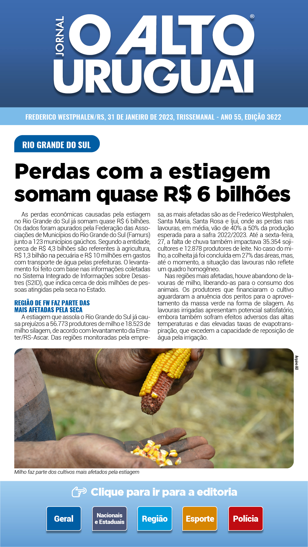 Capa Edição 3622 - Terça