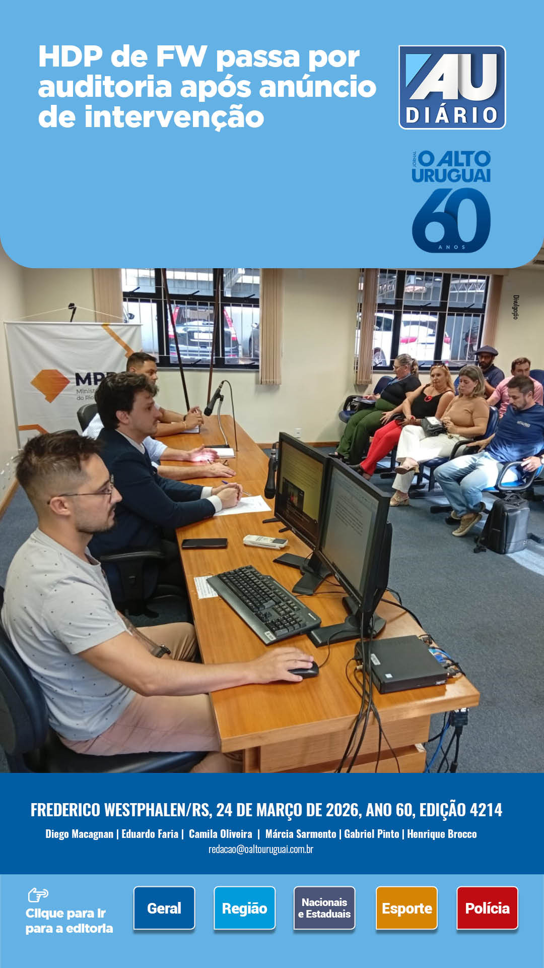 Capa Edição 4214 - Terça