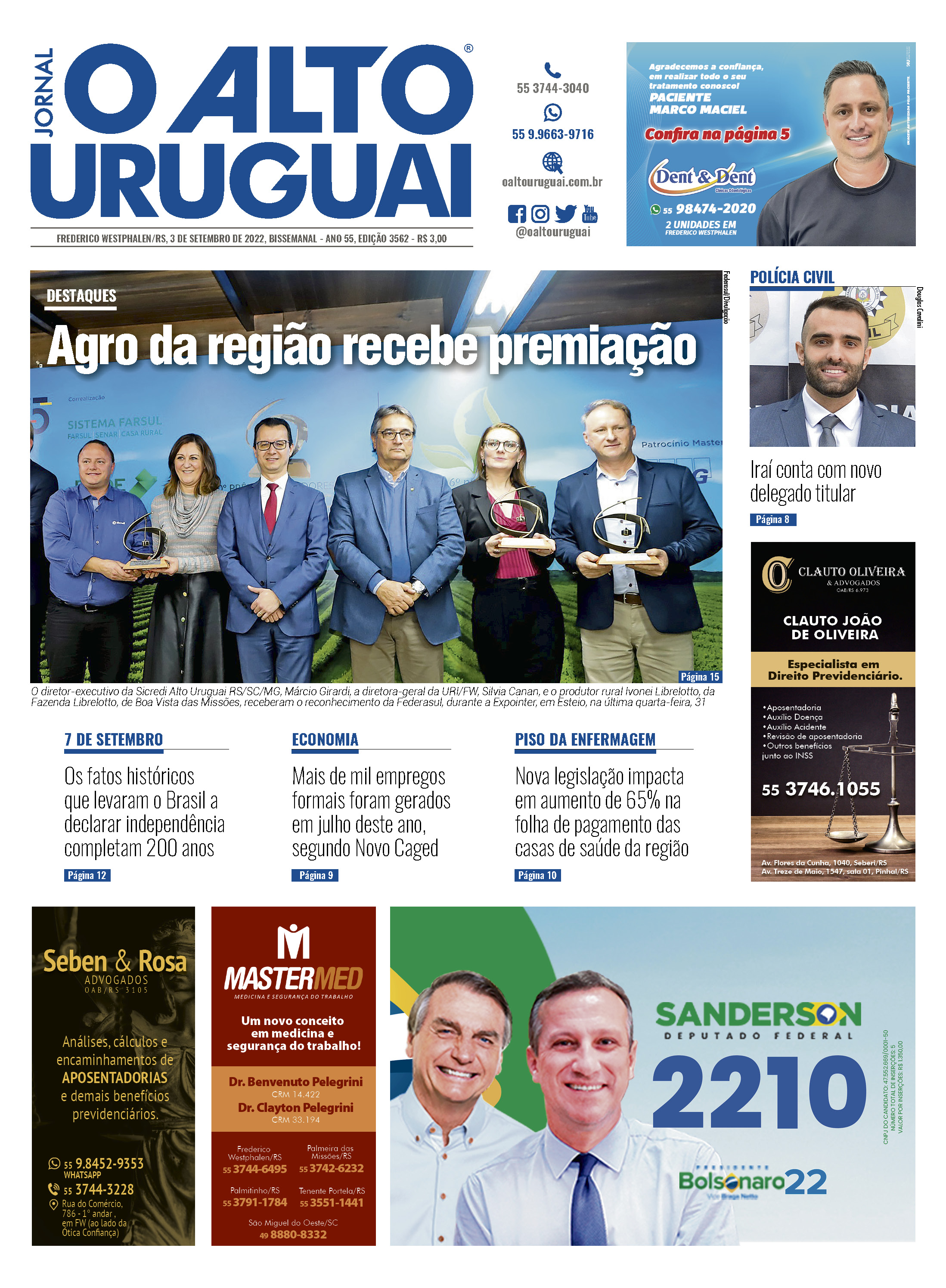 Capa Edição 3462 - Sábado